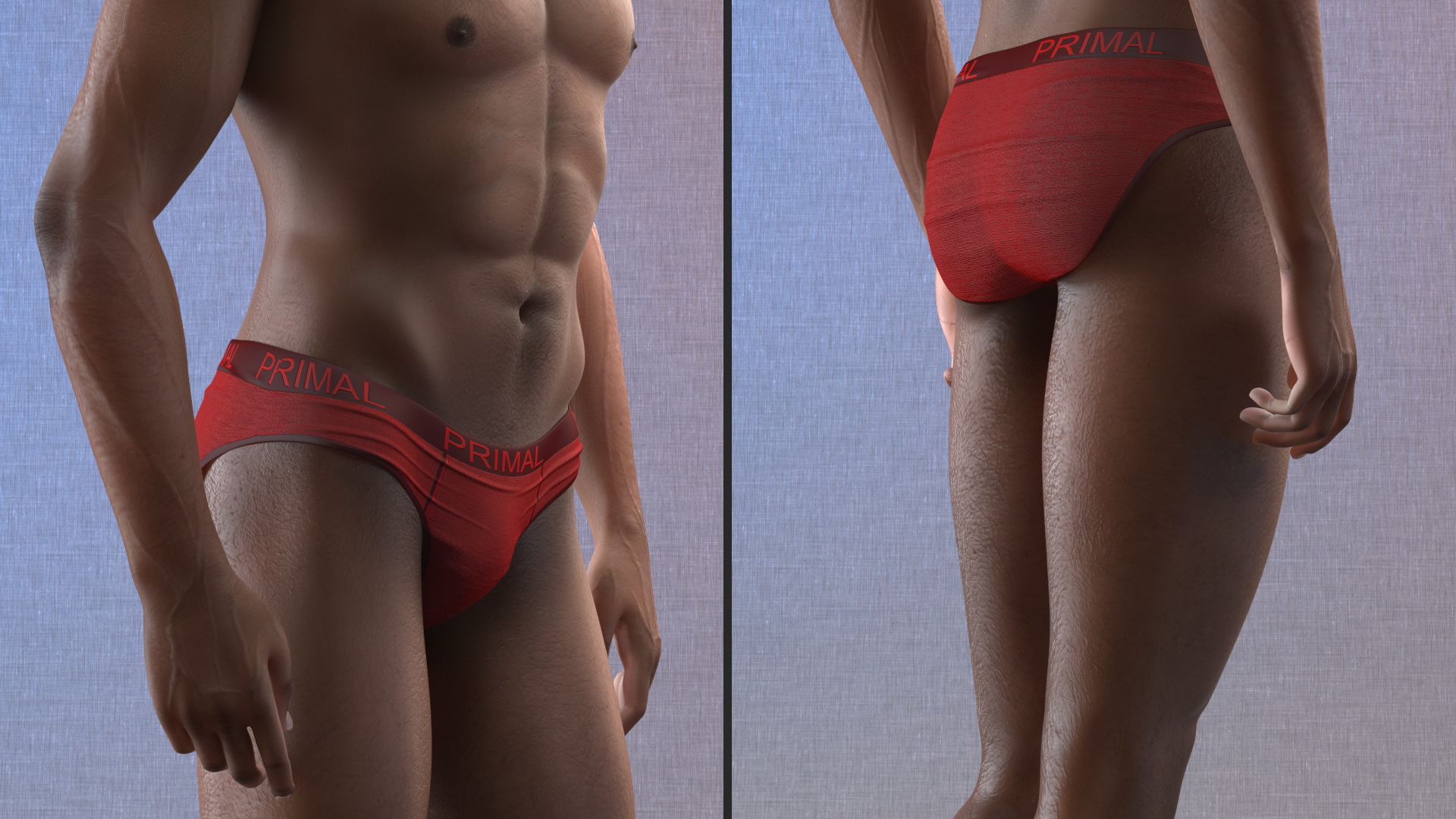 3D model African American Man