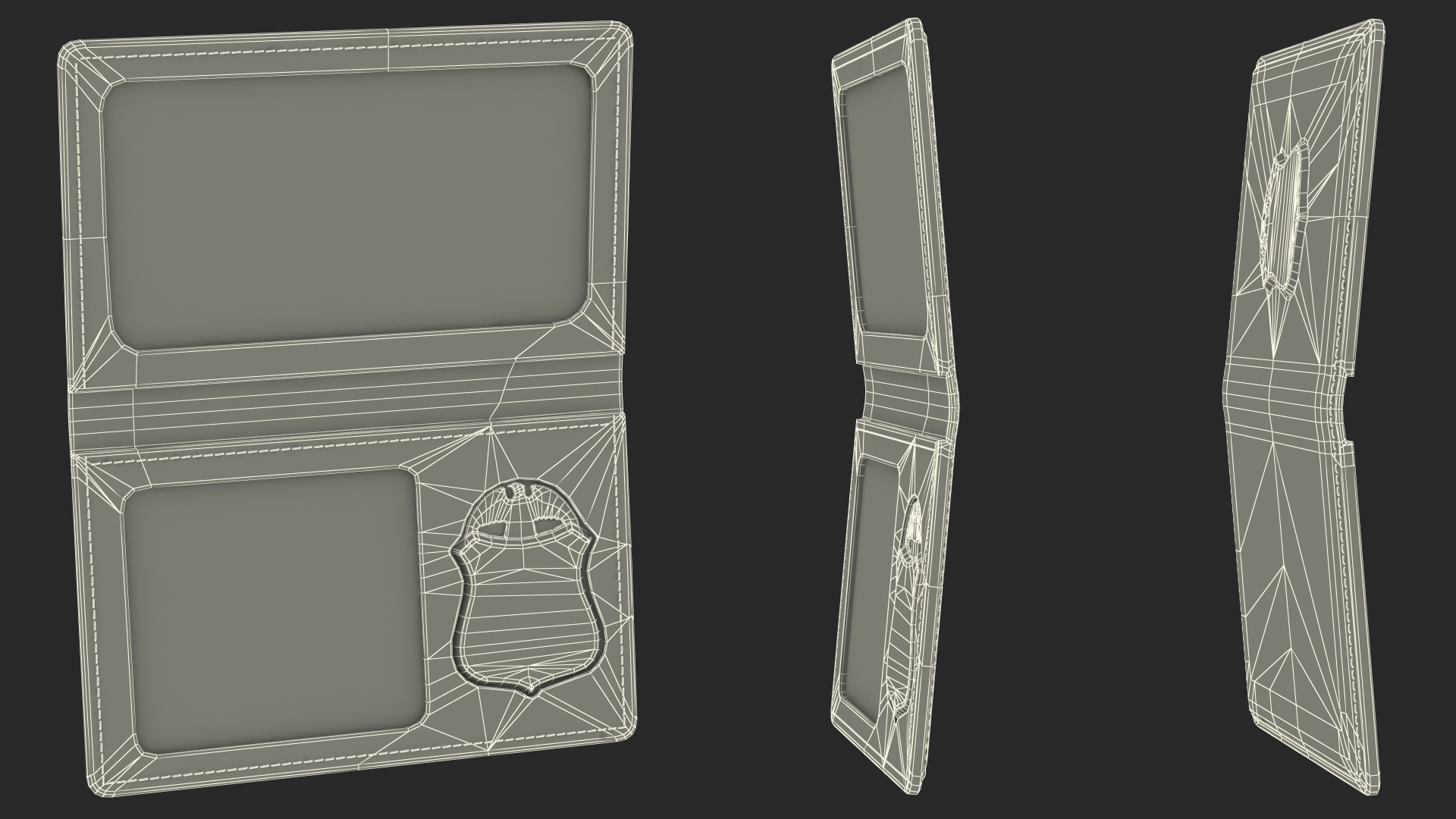 FBI Badge Open 3D model