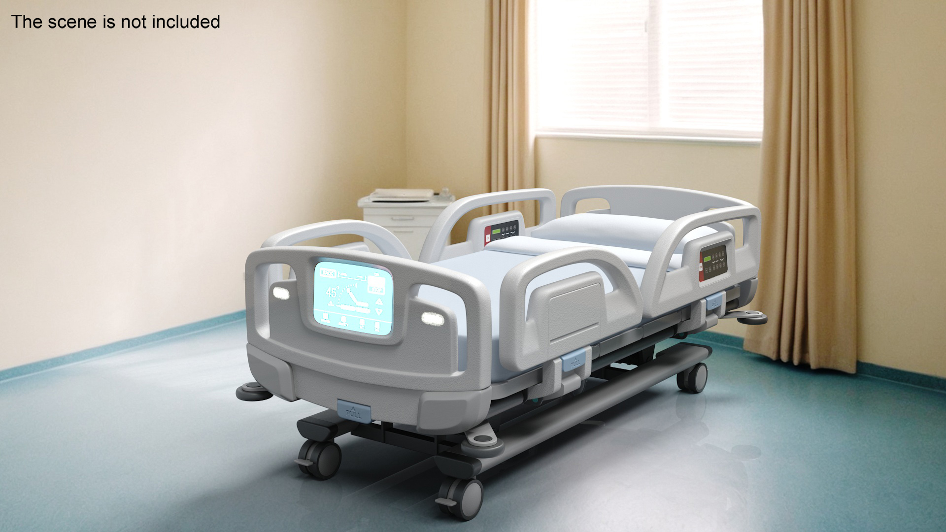 3D Smart Hospital Bed model
