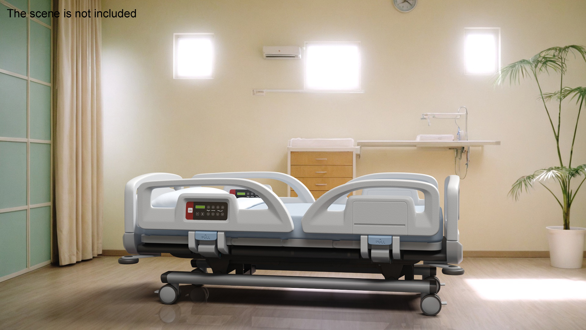 3D Smart Hospital Bed model