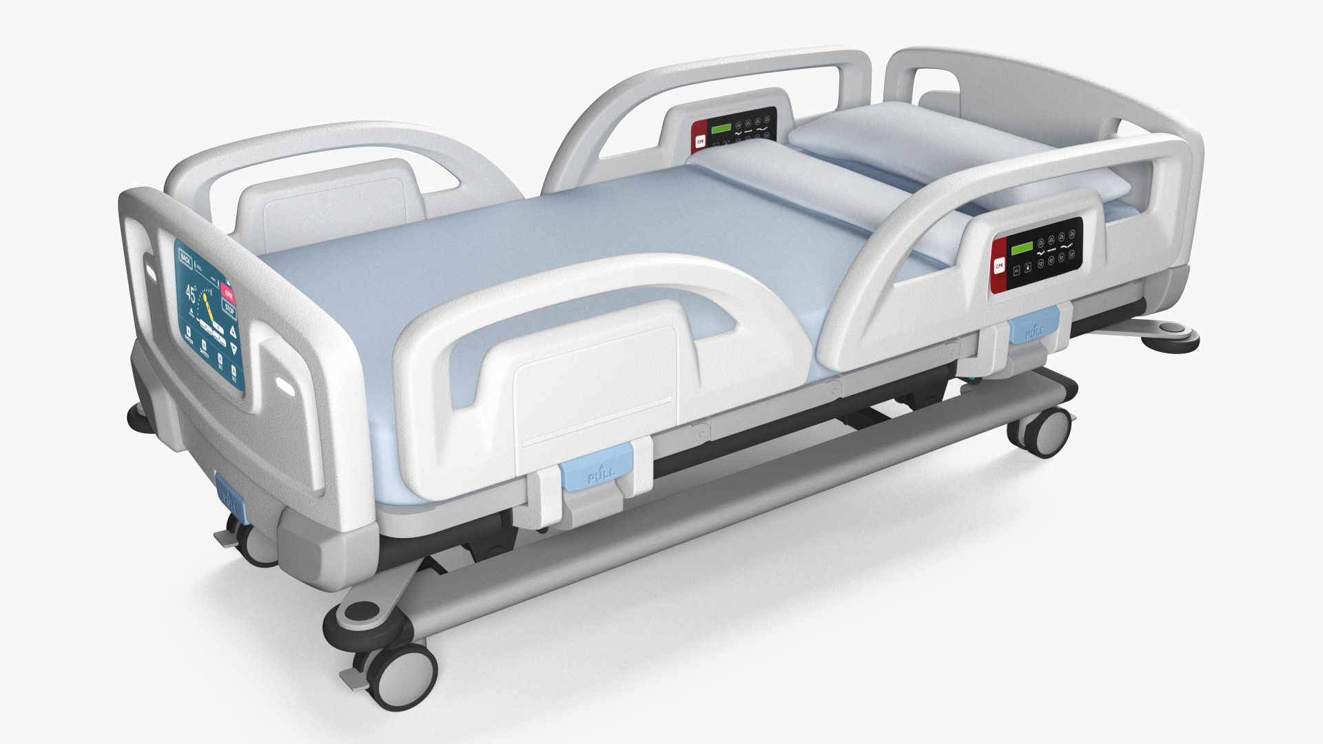 3D Smart Hospital Bed model