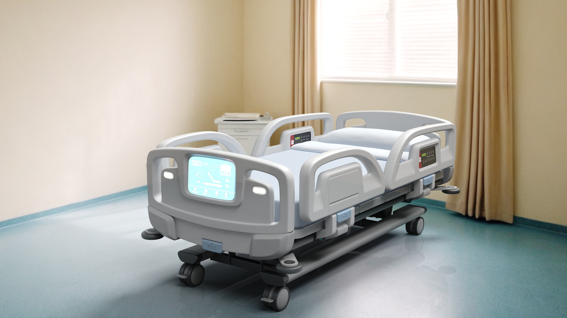 3D Smart Hospital Bed model