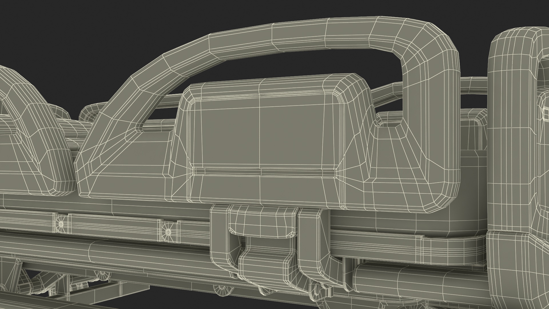 3D Smart Hospital Bed model