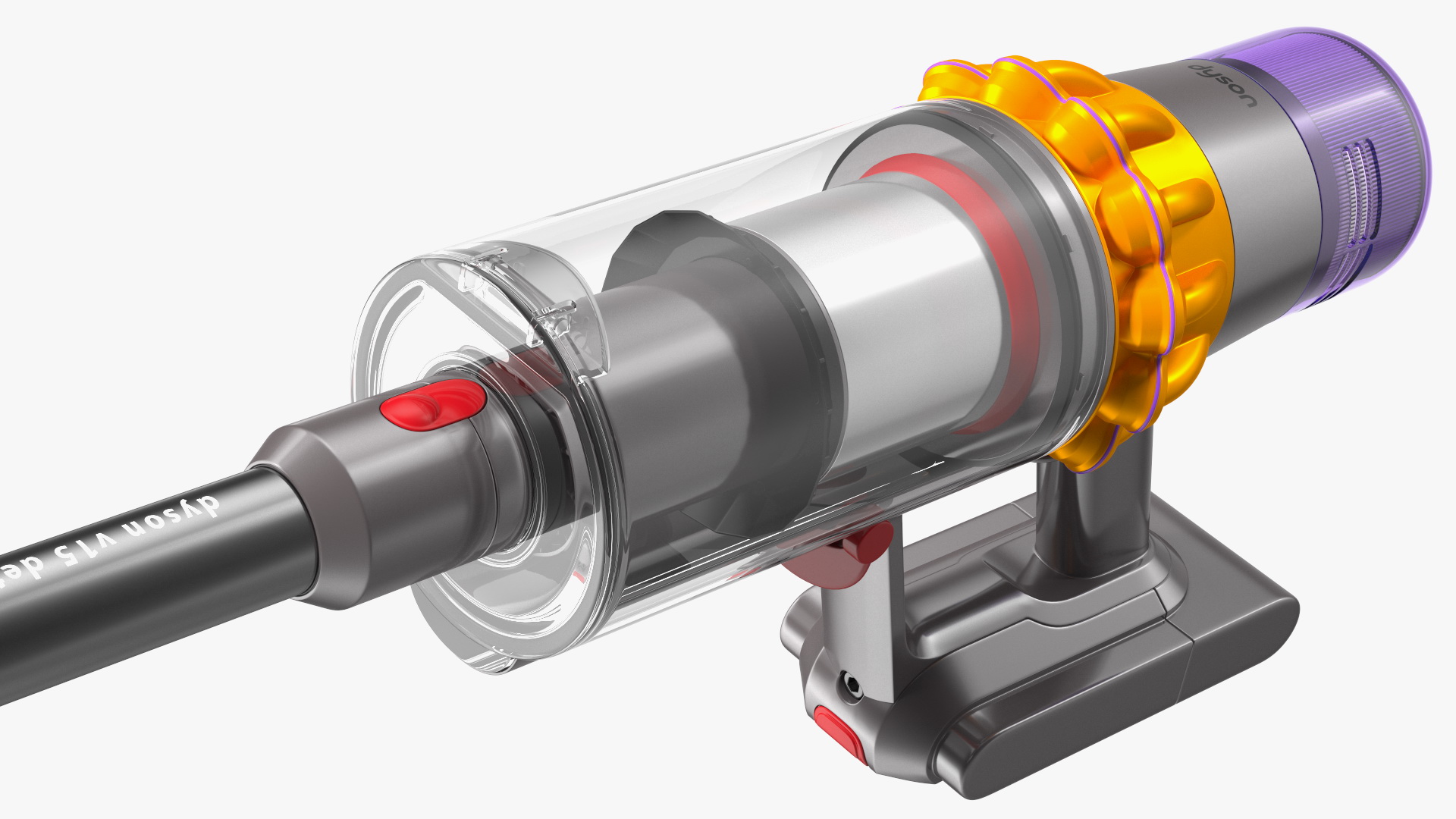 Dyson V15 Detect Absolute Cordless Vacuum Cleaner with Turbine Nozzle 3D model