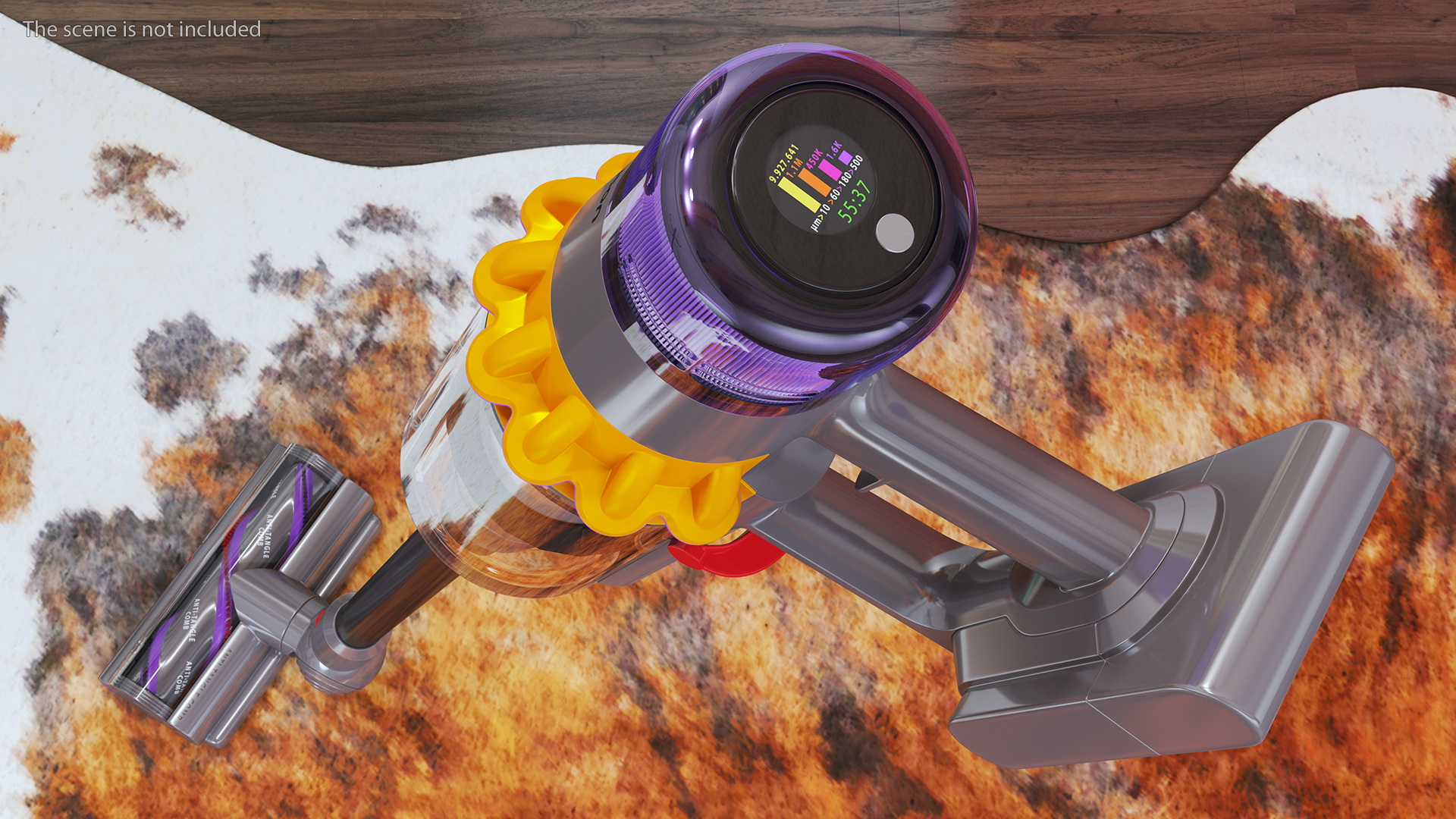 Dyson V15 Detect Absolute Cordless Vacuum Cleaner with Turbine Nozzle 3D model