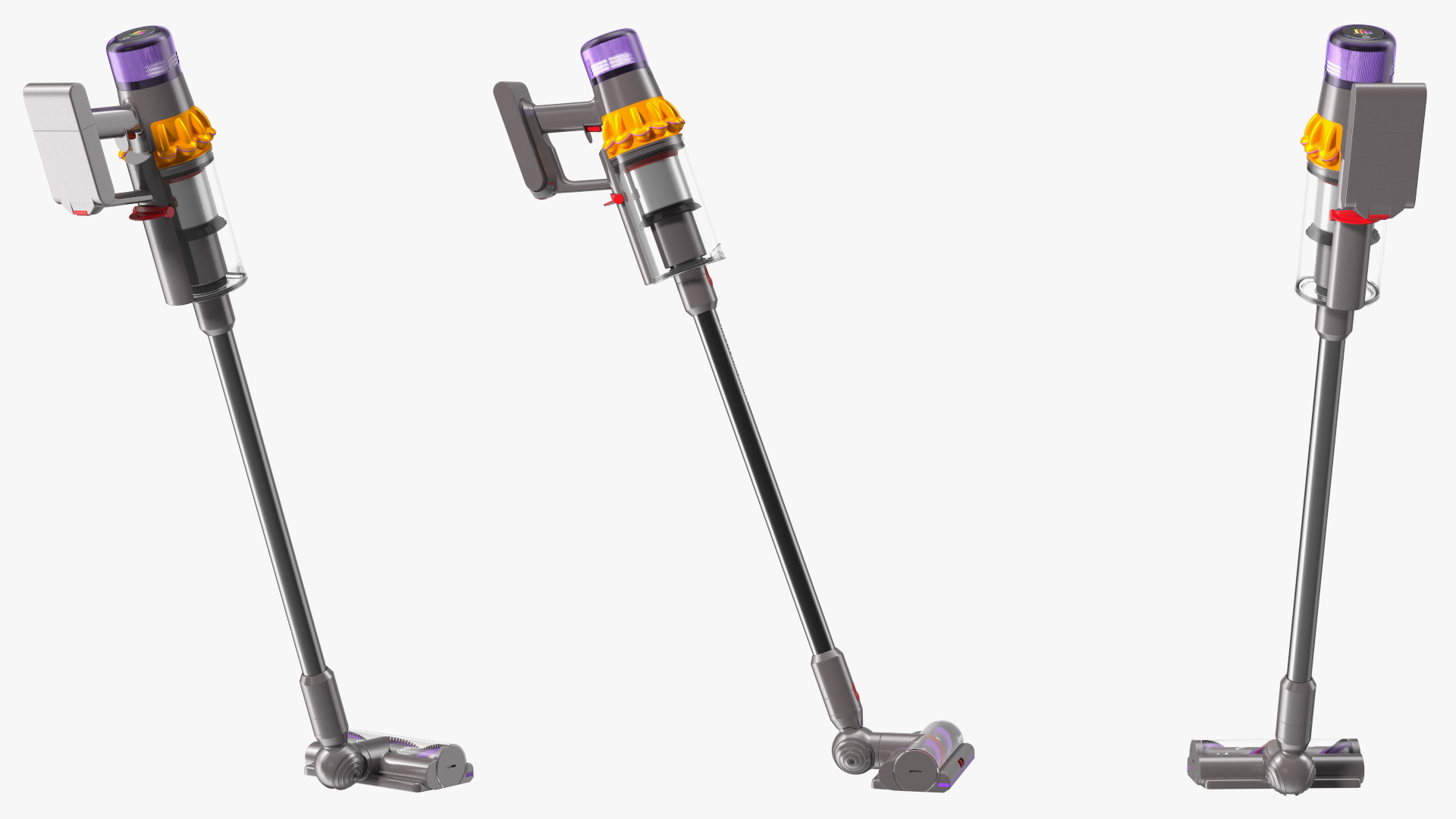 Dyson V15 Detect Absolute Cordless Vacuum Cleaner with Turbine Nozzle 3D model