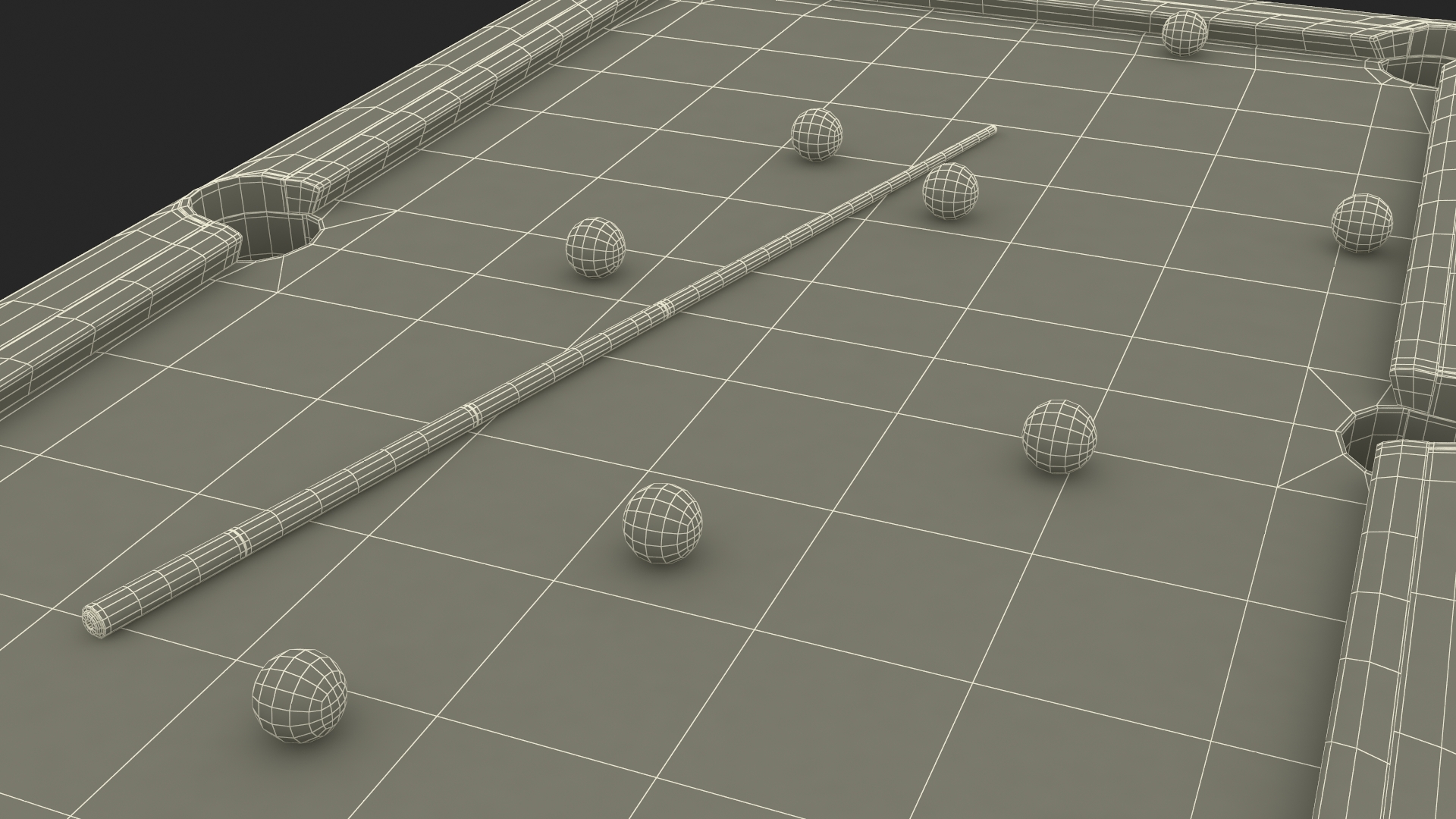 Commercial Public Pool Table Brunswick Green 3D model