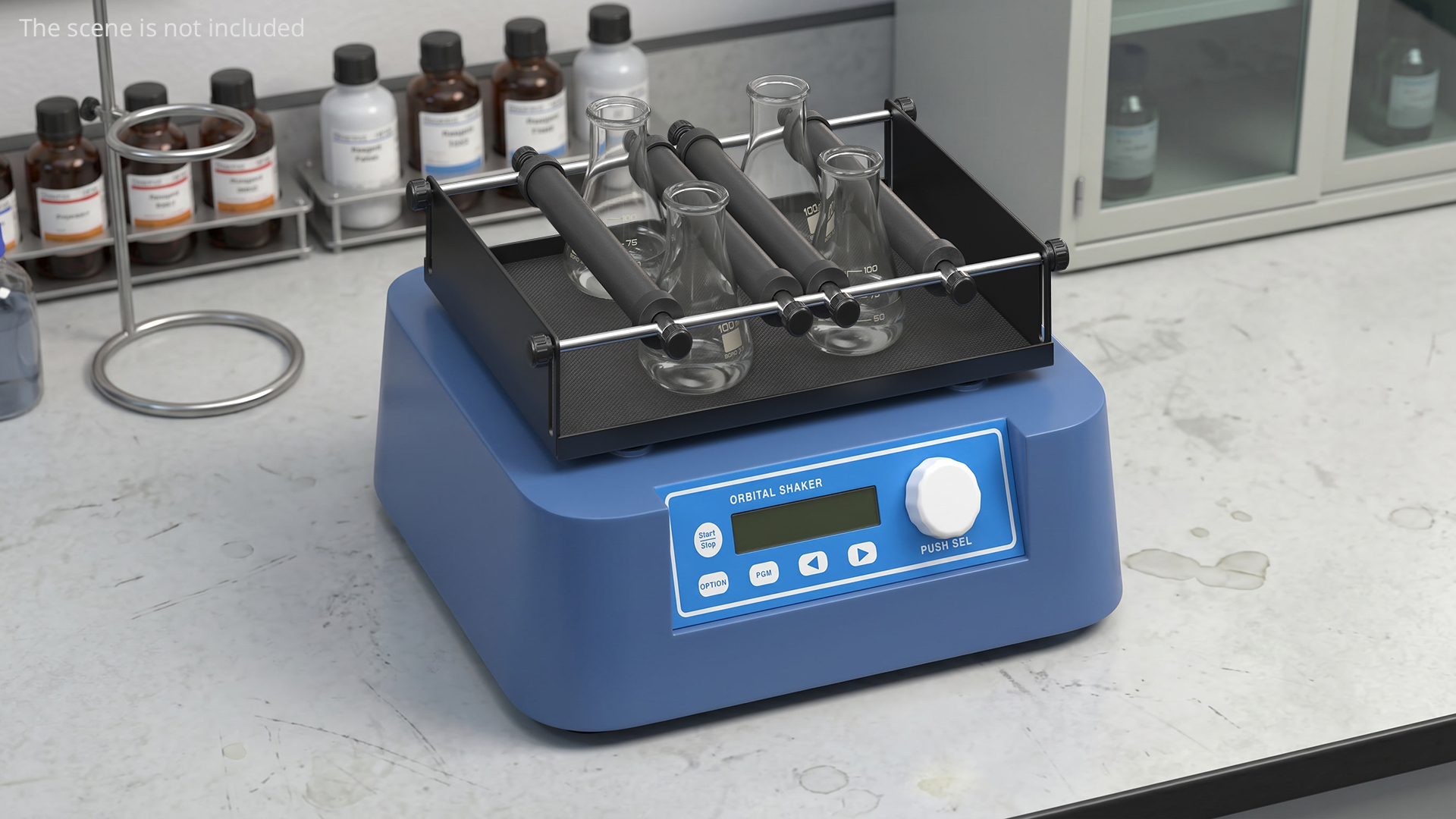 Digital Orbital Shaker with Flasks, view 6