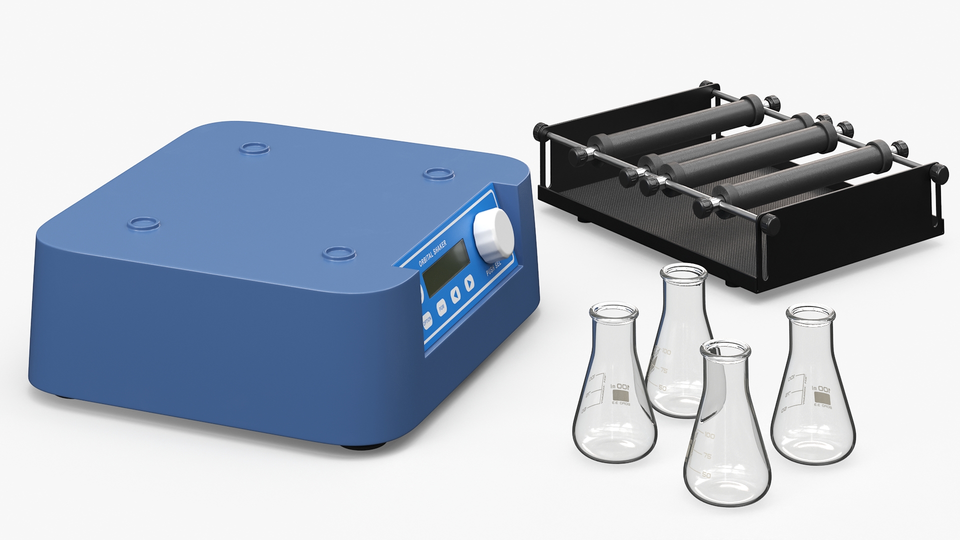 Digital Orbital Shaker with Flasks, view 11