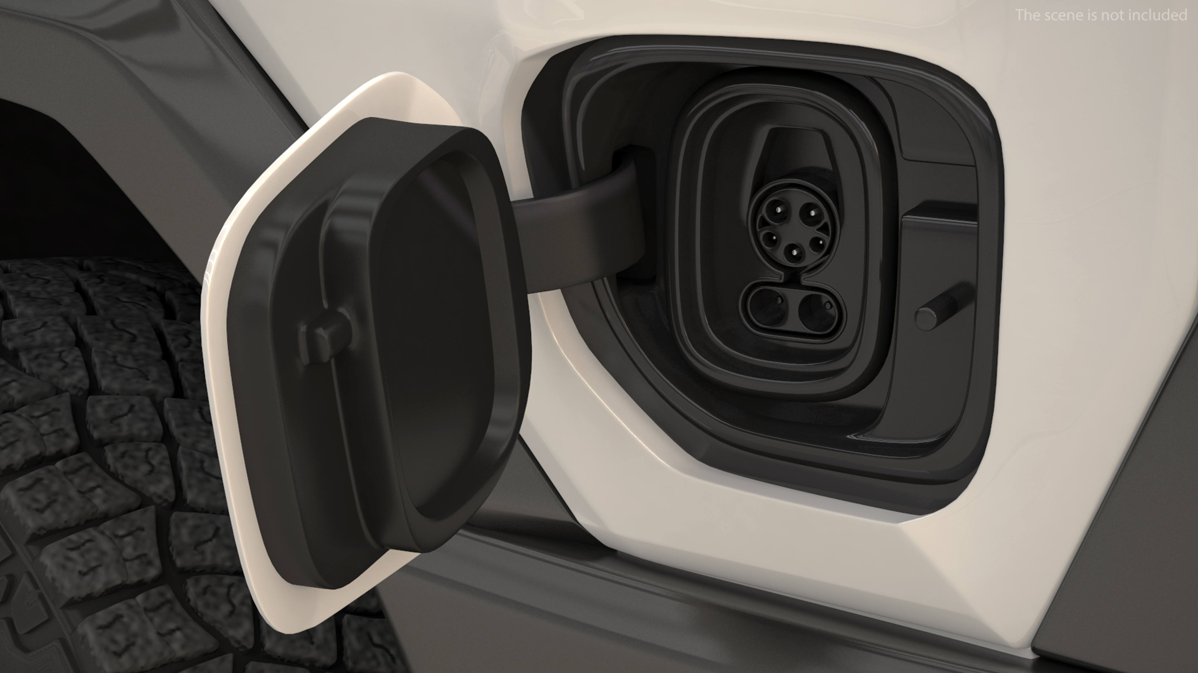 GMC Hummer EV PICKUP Lights On Rigged 3D