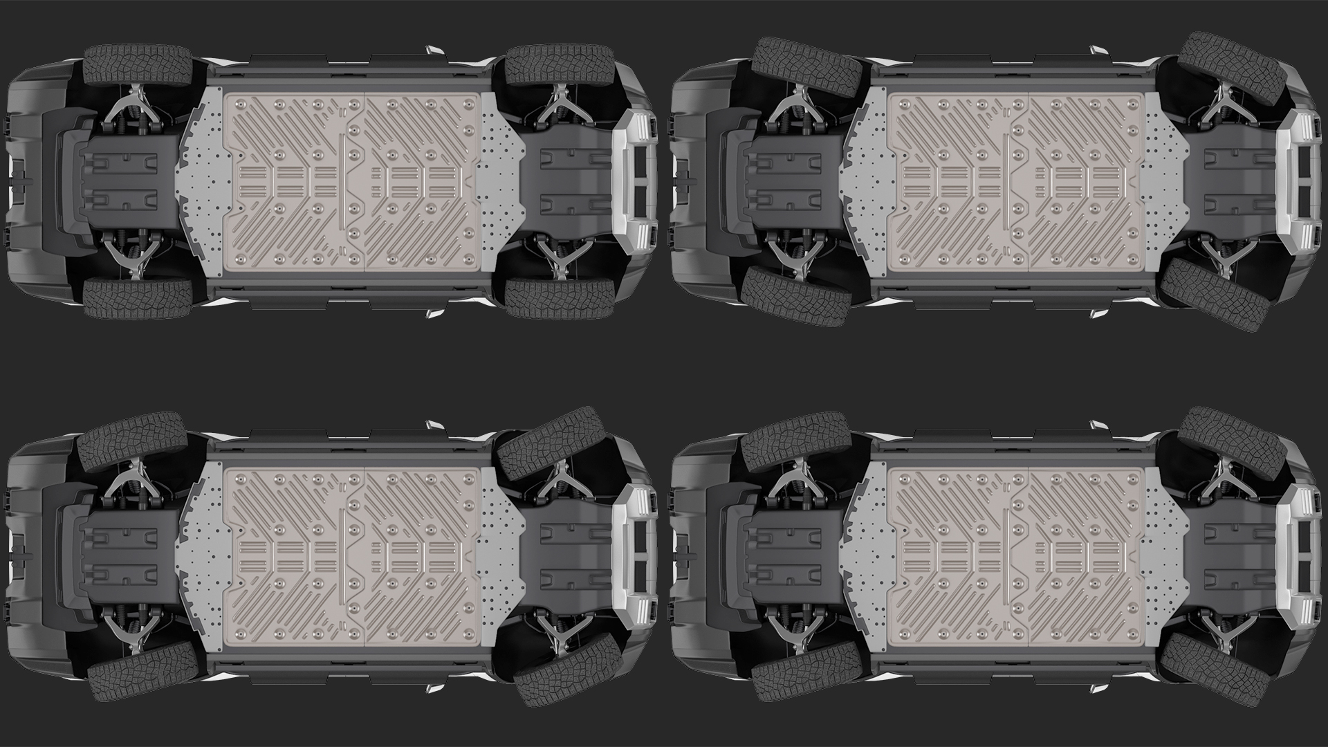 GMC Hummer EV PICKUP Lights On Rigged 3D