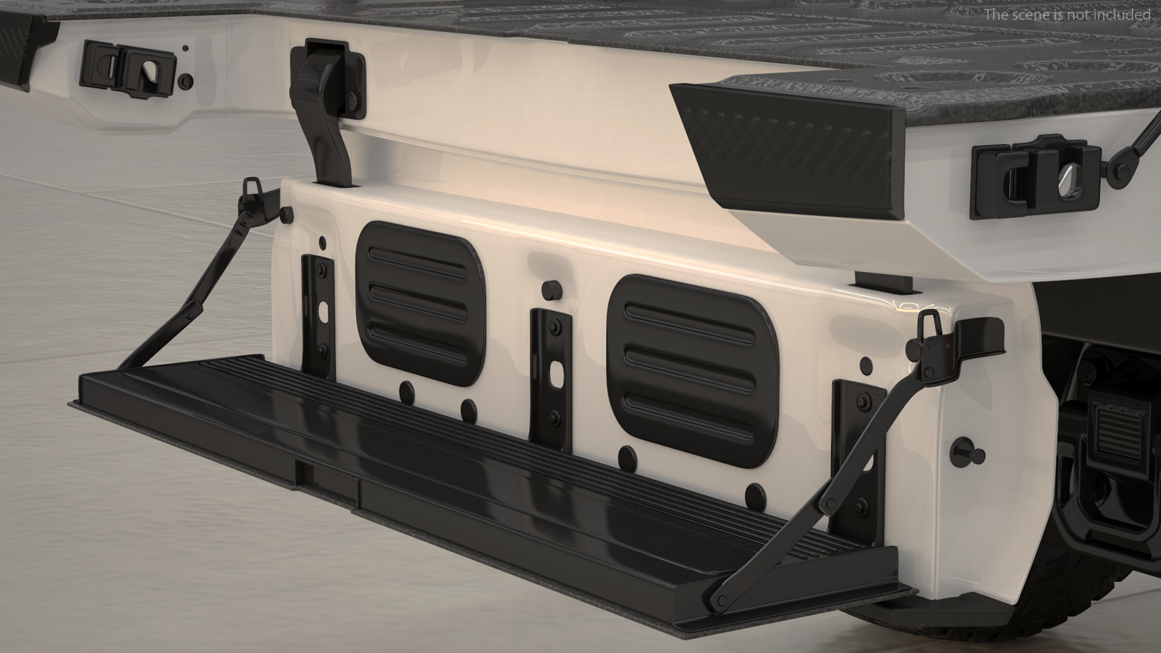 GMC Hummer EV PICKUP Lights On Rigged 3D