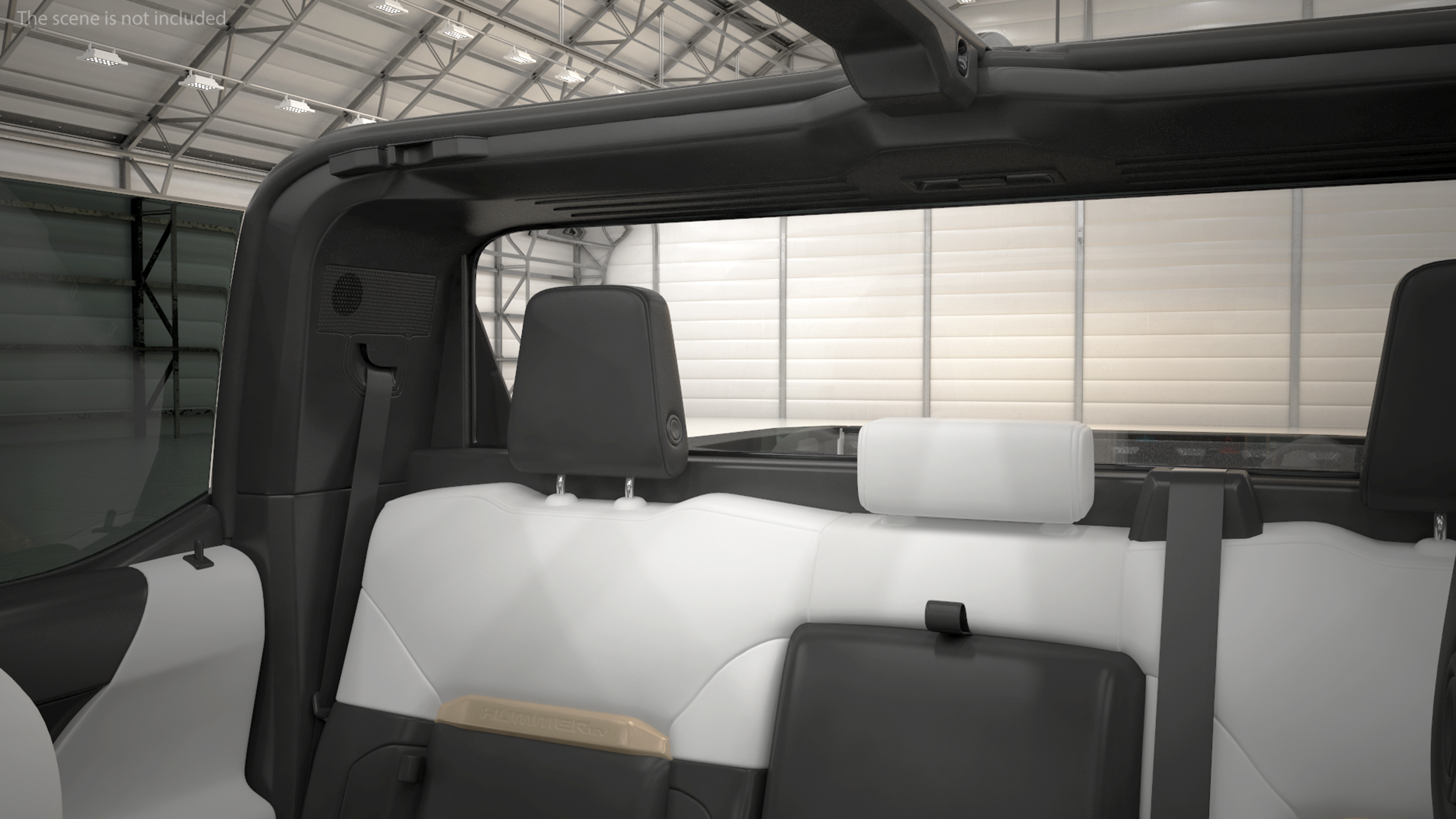 GMC Hummer EV PICKUP Lights On Rigged 3D