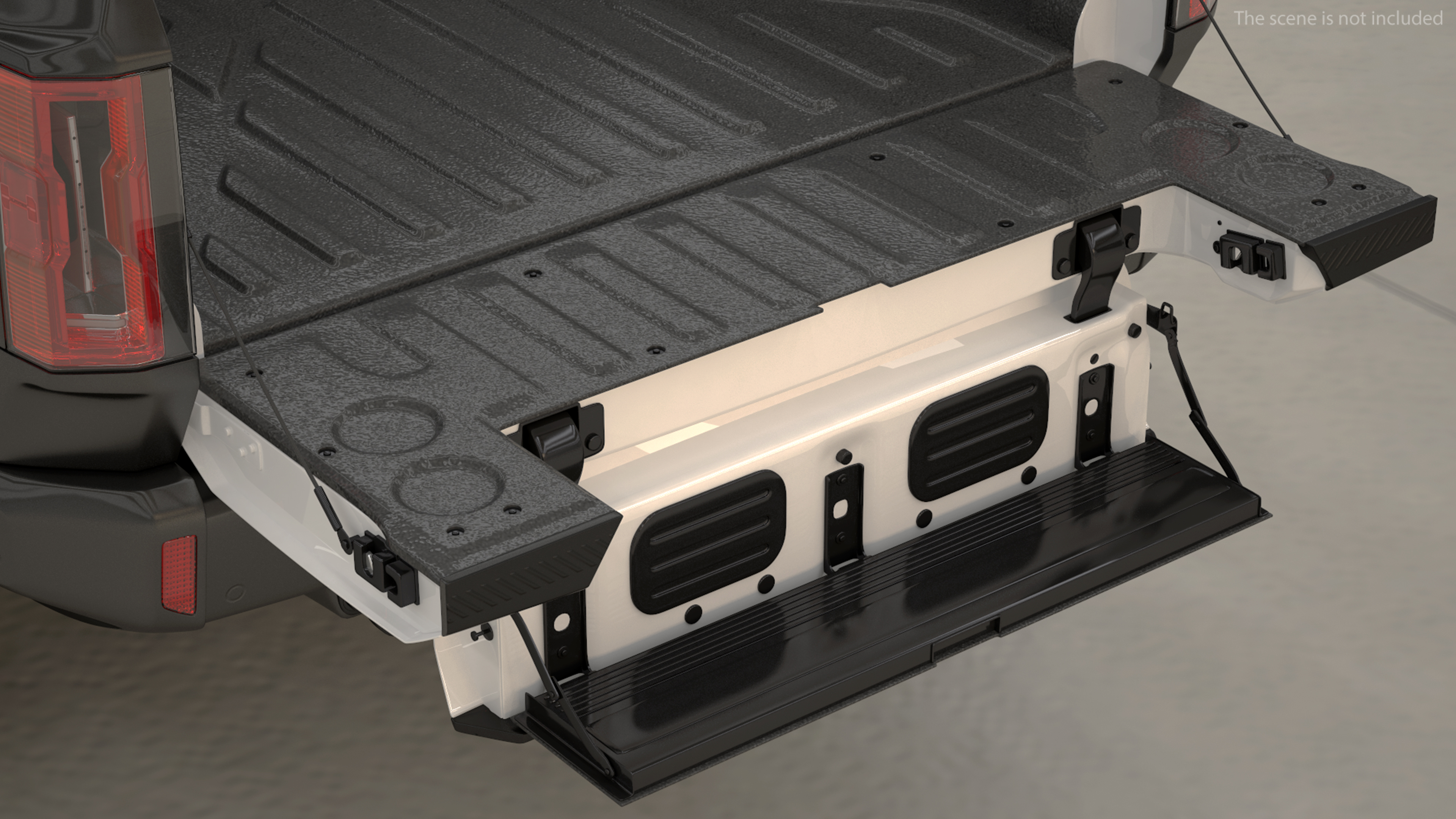 GMC Hummer EV PICKUP Lights On Rigged 3D