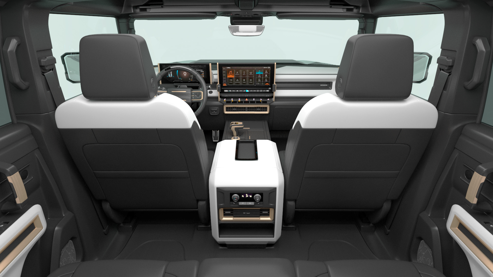 GMC Hummer EV PICKUP Lights On Rigged 3D