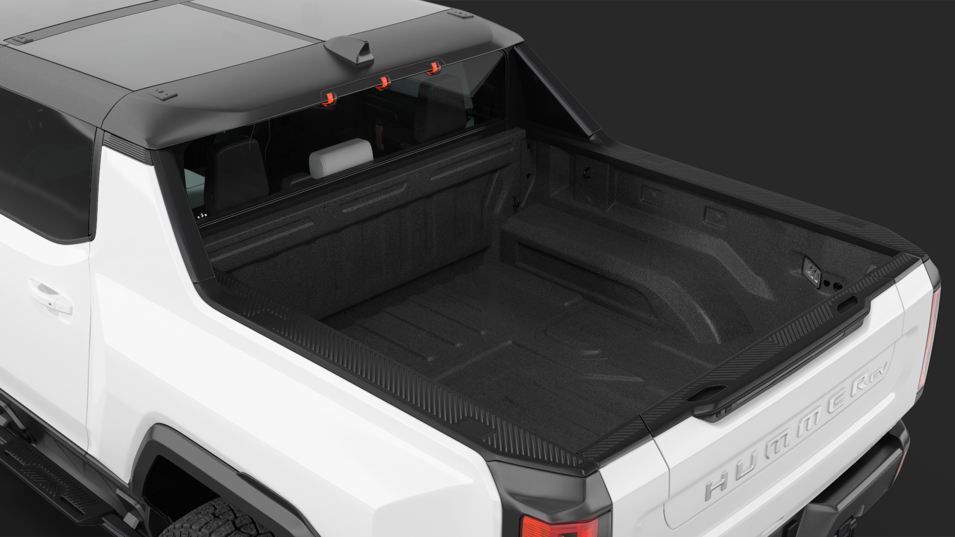 GMC Hummer EV PICKUP Lights On Rigged 3D