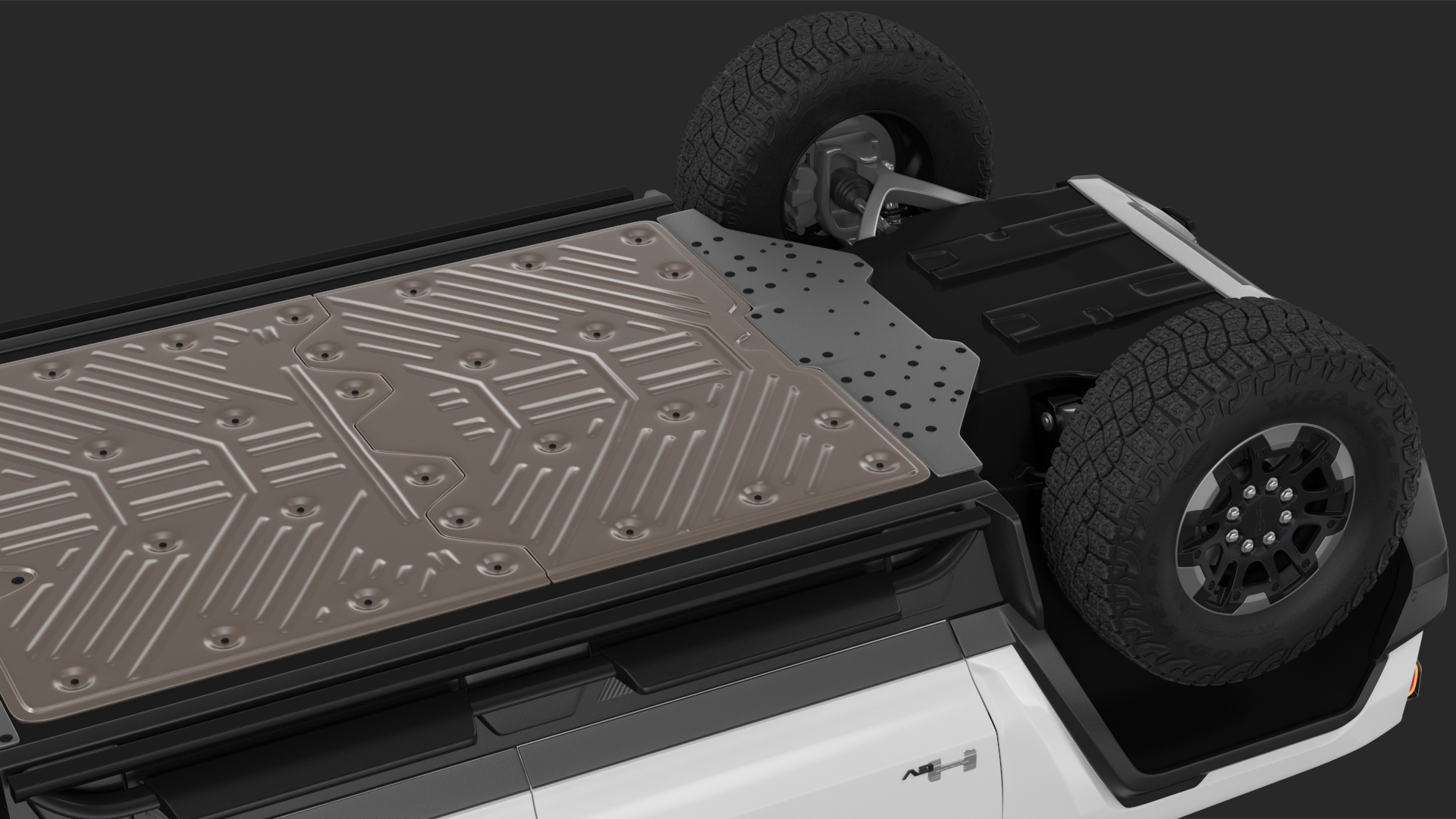 GMC Hummer EV PICKUP Lights On Rigged 3D