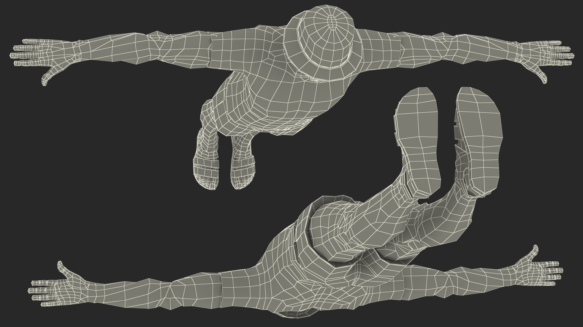 Teen Boy Swimwear Rigged 3D model