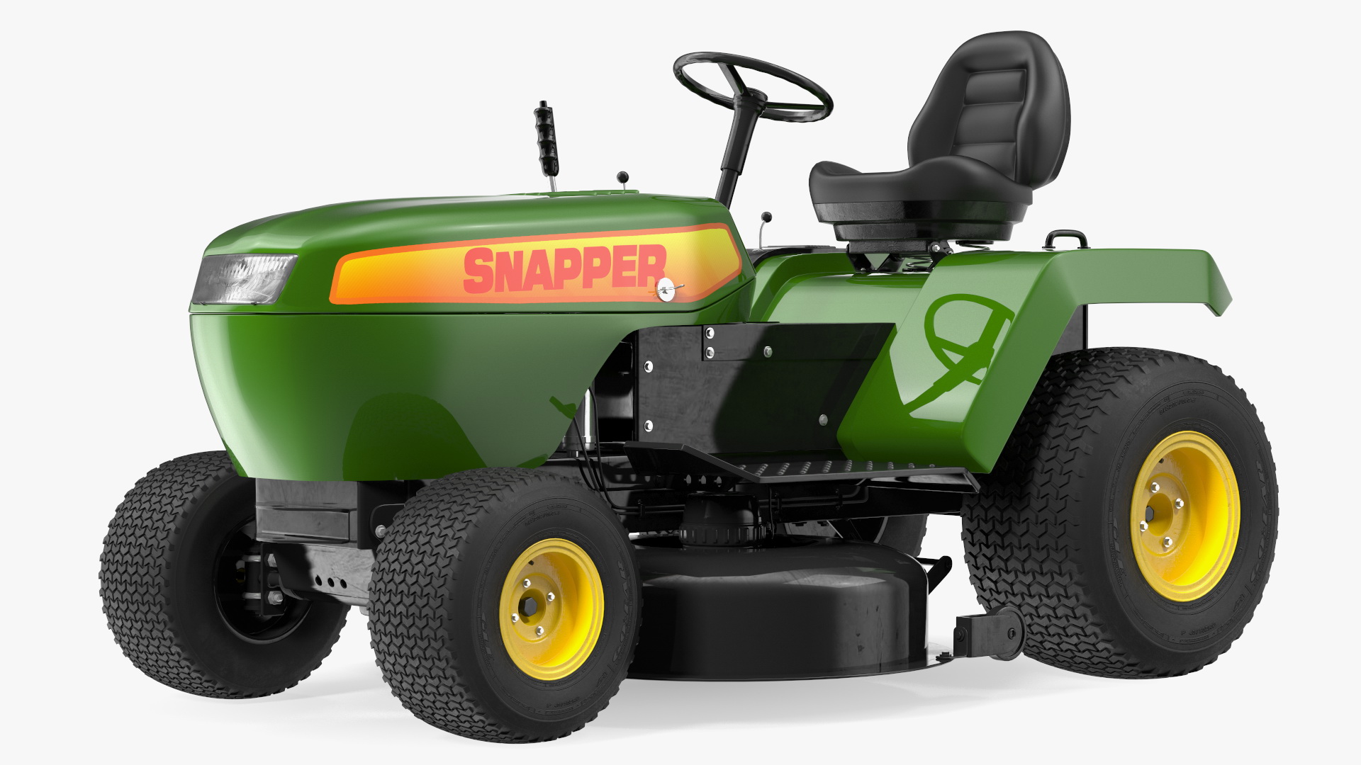 3D Snapper Lawn Tractor Rigged for Maya