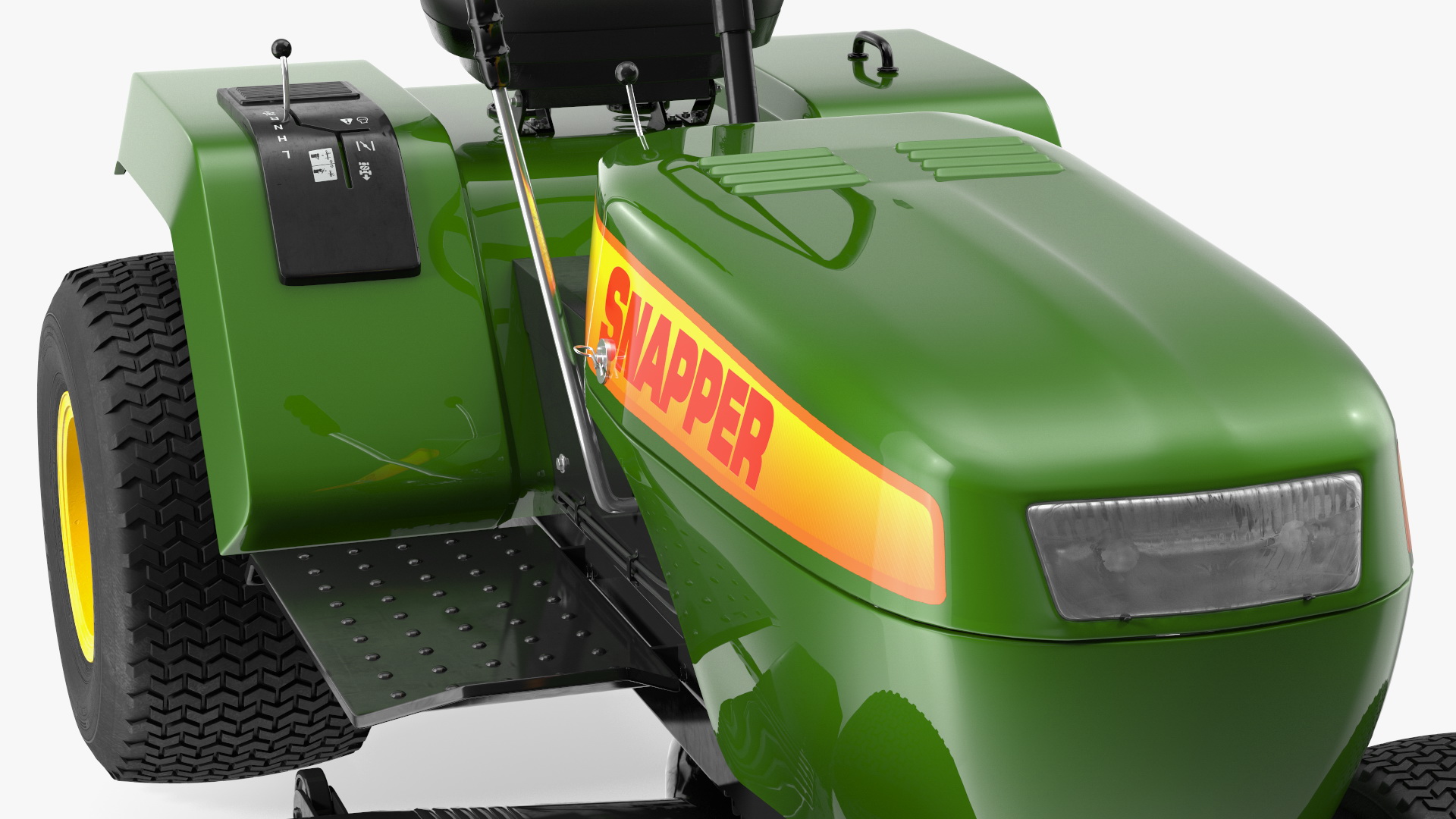 3D Snapper Lawn Tractor Rigged for Maya