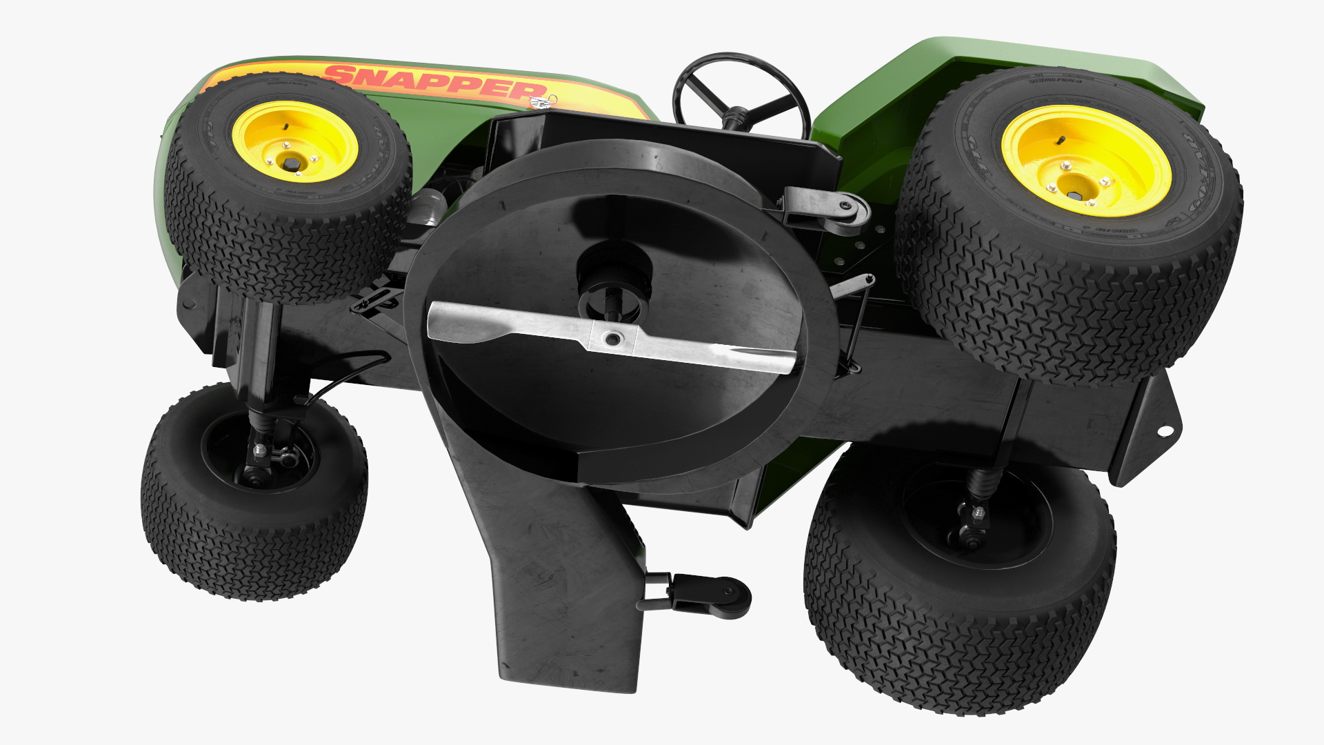 3D Snapper Lawn Tractor Rigged for Maya