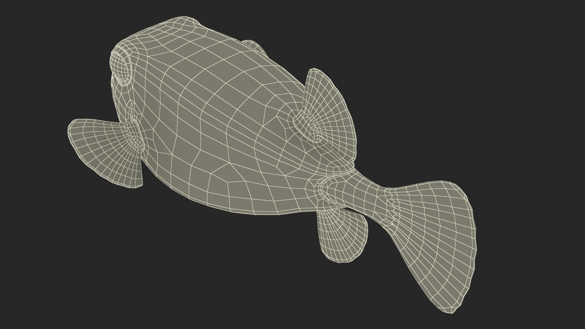 Yellow Spotted Boxfish 3D