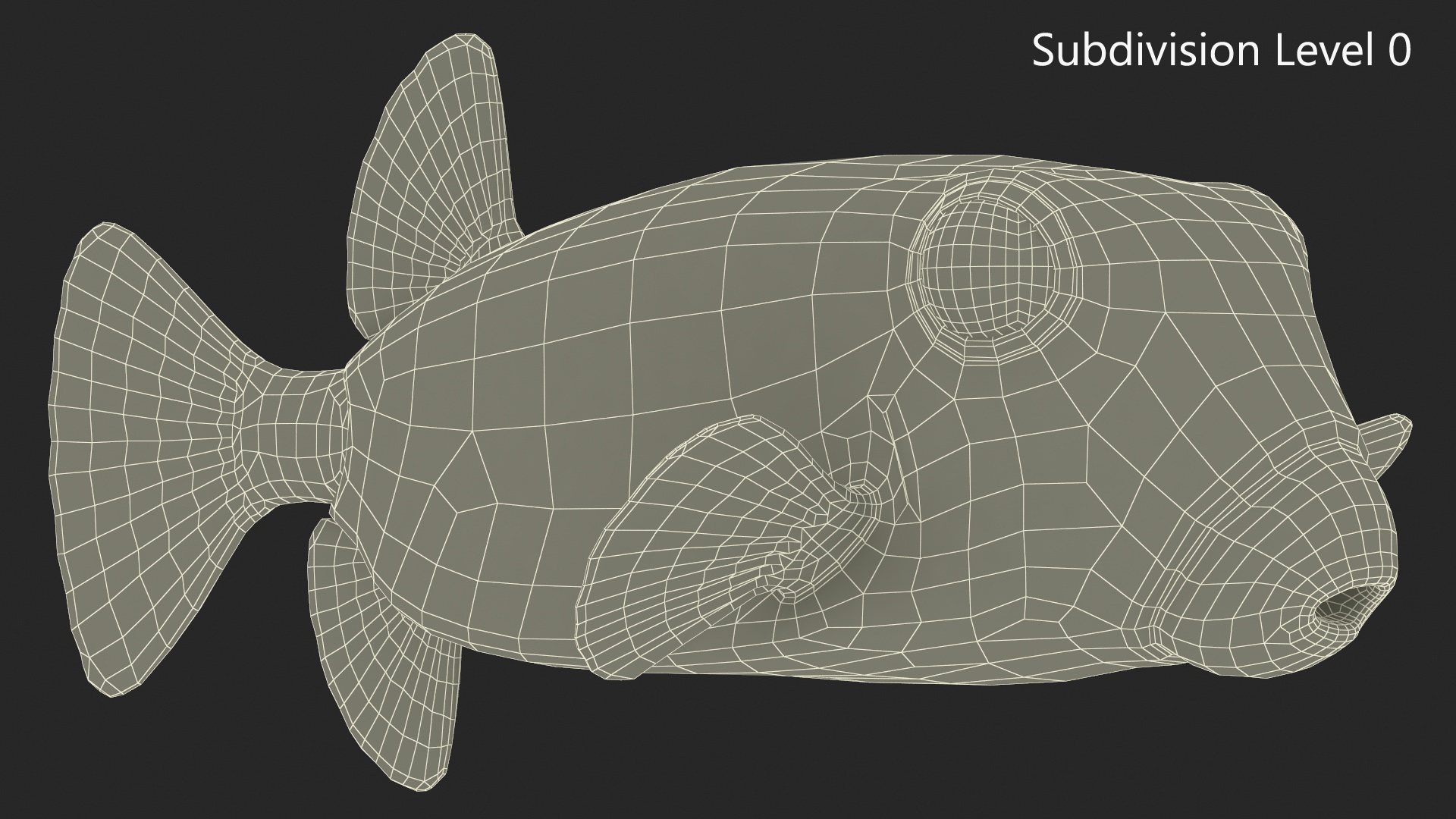 Yellow Spotted Boxfish 3D