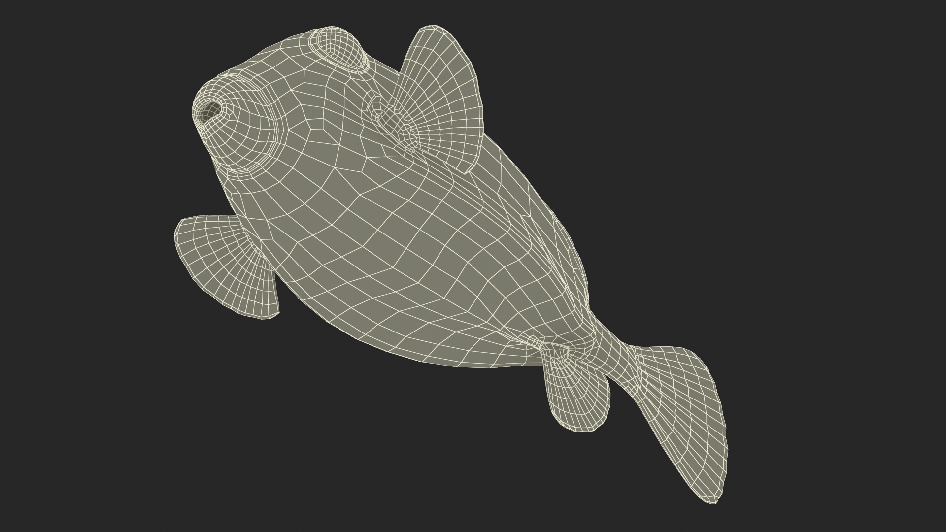 Yellow Spotted Boxfish 3D