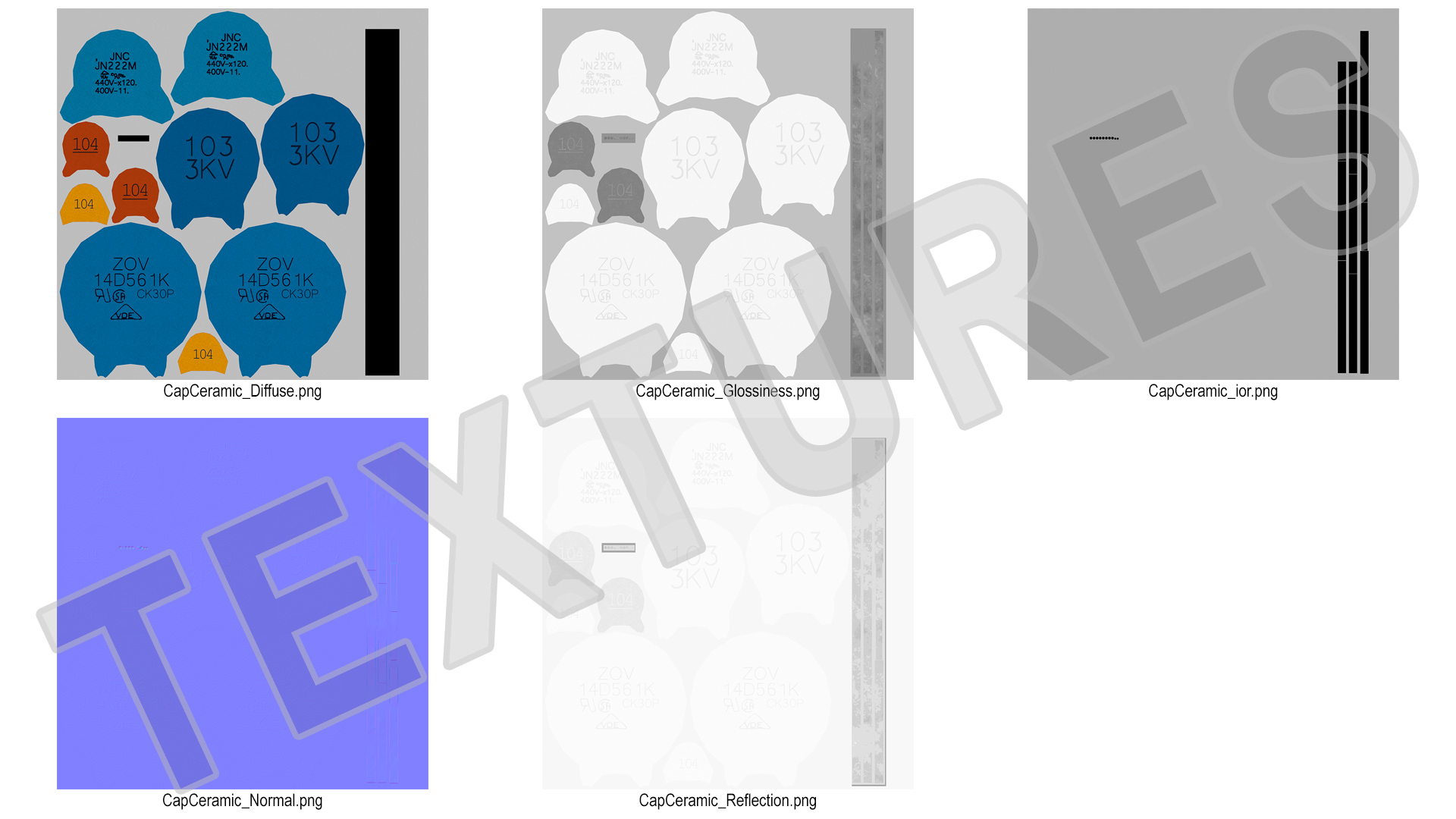 Monolithic Ceramic Capacitor Set 3D