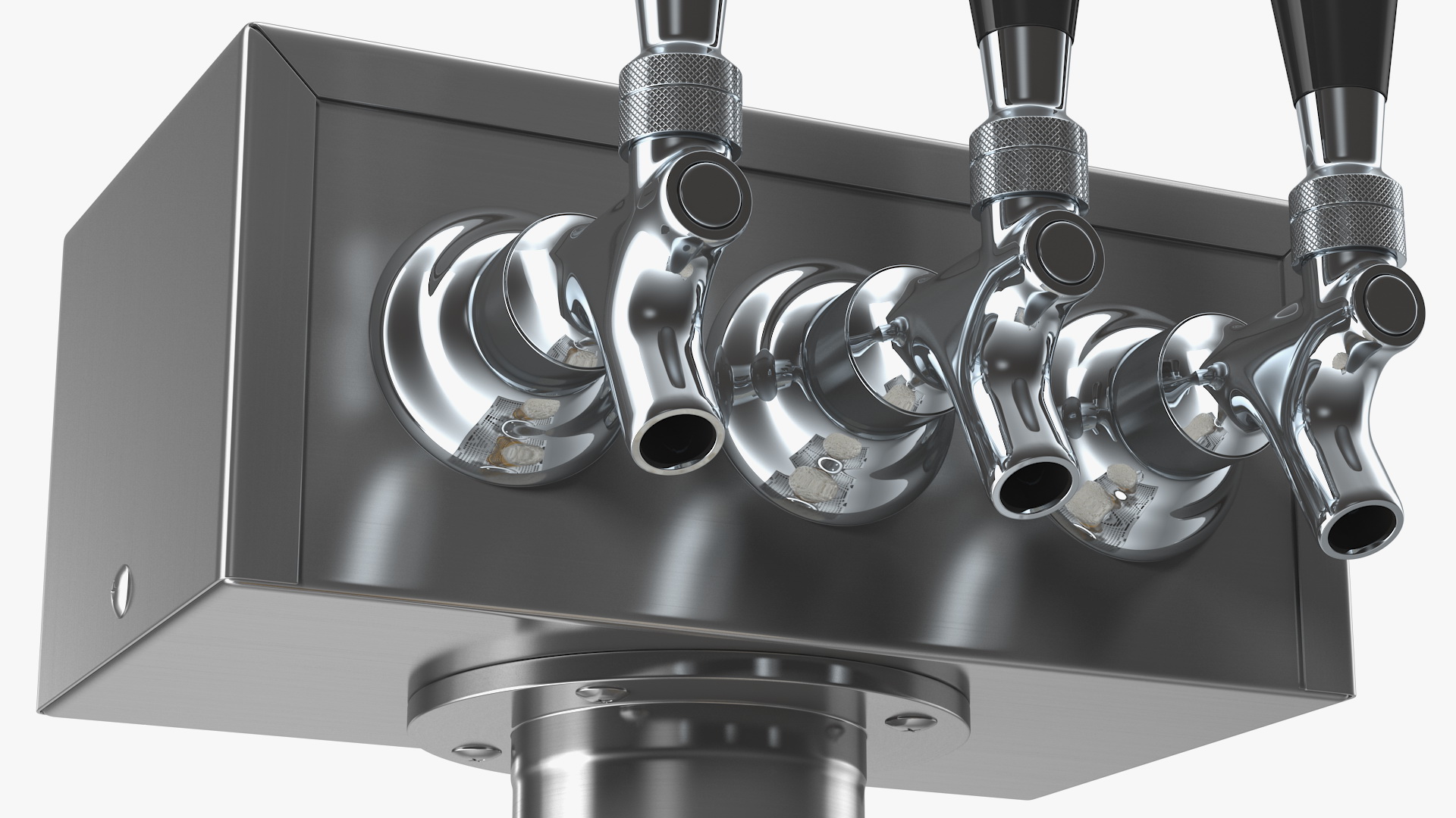 3D Triple Faucet Beer Tower with Beer Mug model