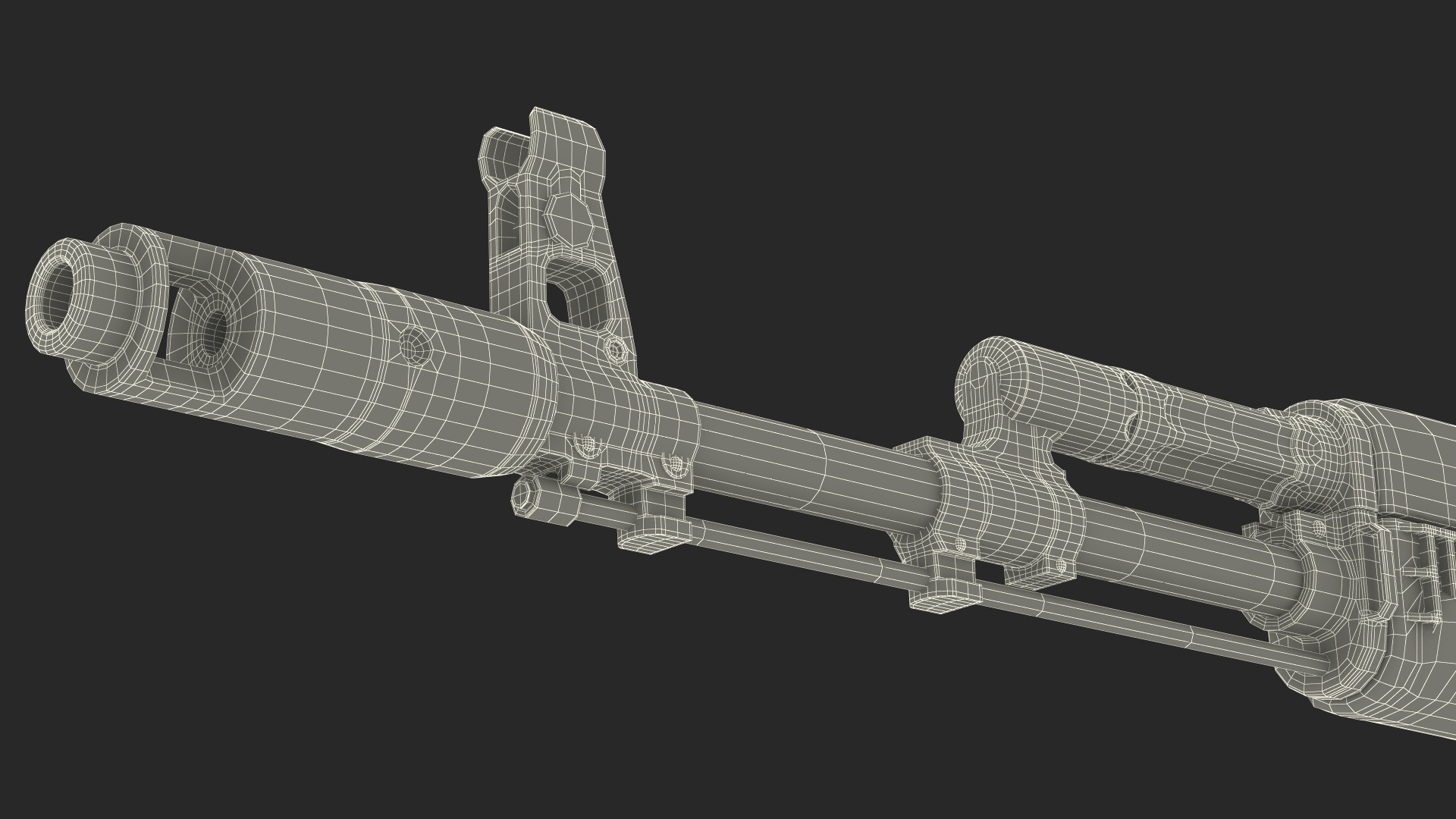Iconic Assault Rifle AKS 74 3D
