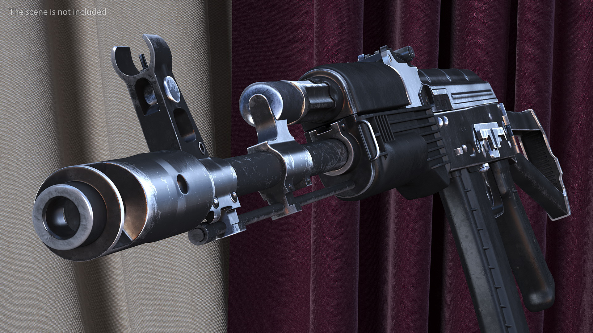 Iconic Assault Rifle AKS 74 3D