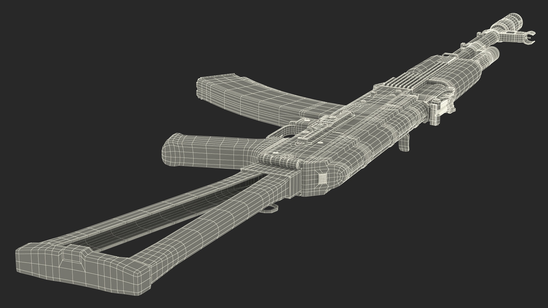 Iconic Assault Rifle AKS 74 3D