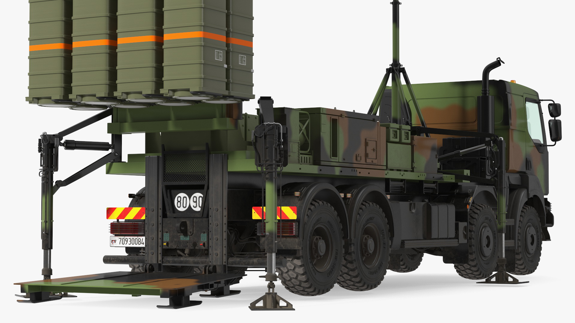3D SAMP-T Air Defense Missile System Armed Position model