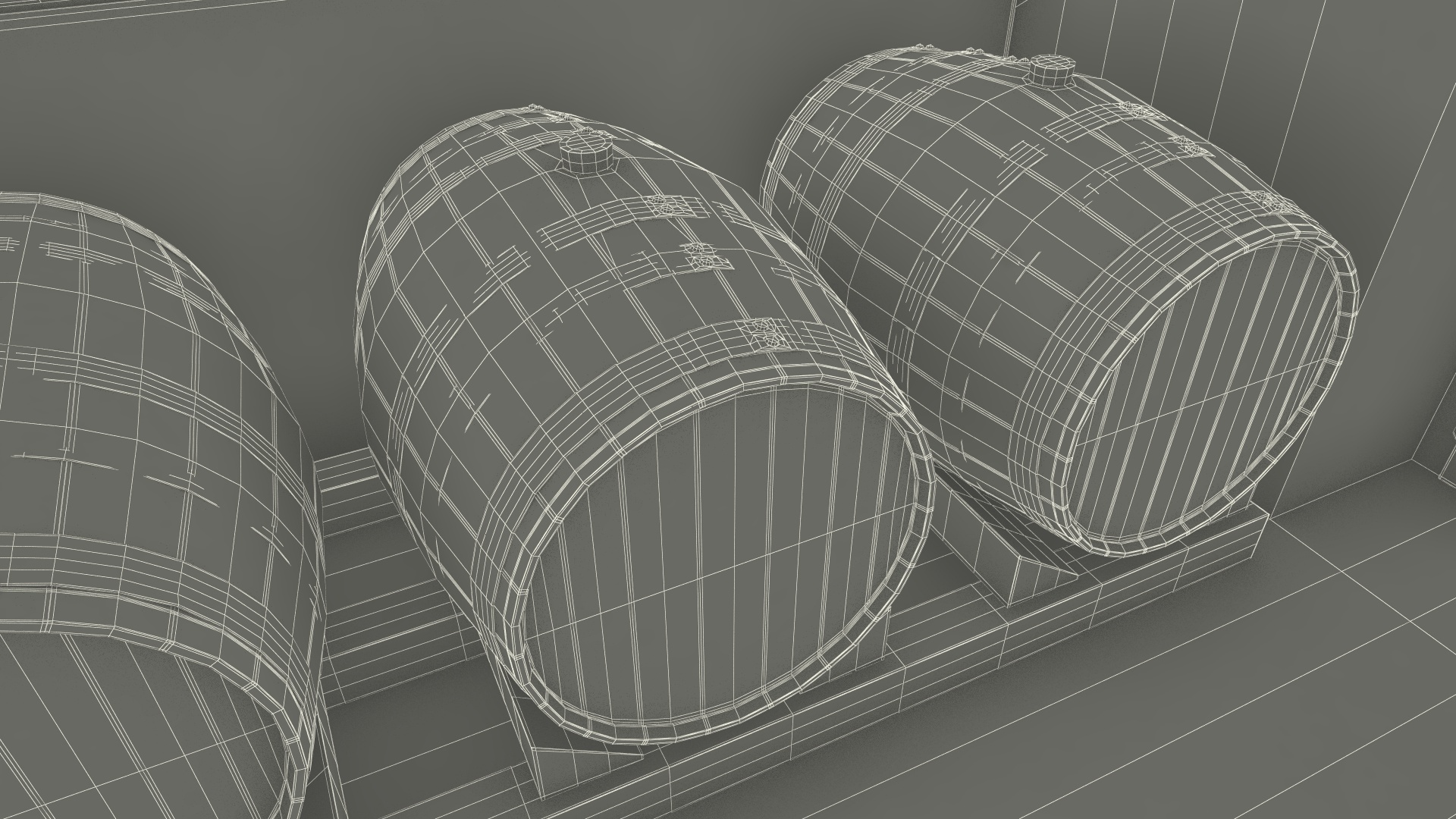 Old Wine Cellar Interior 3D model