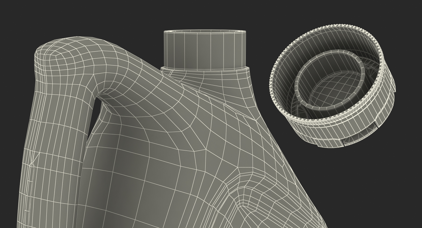 Motor Oil Green Bottle 3D