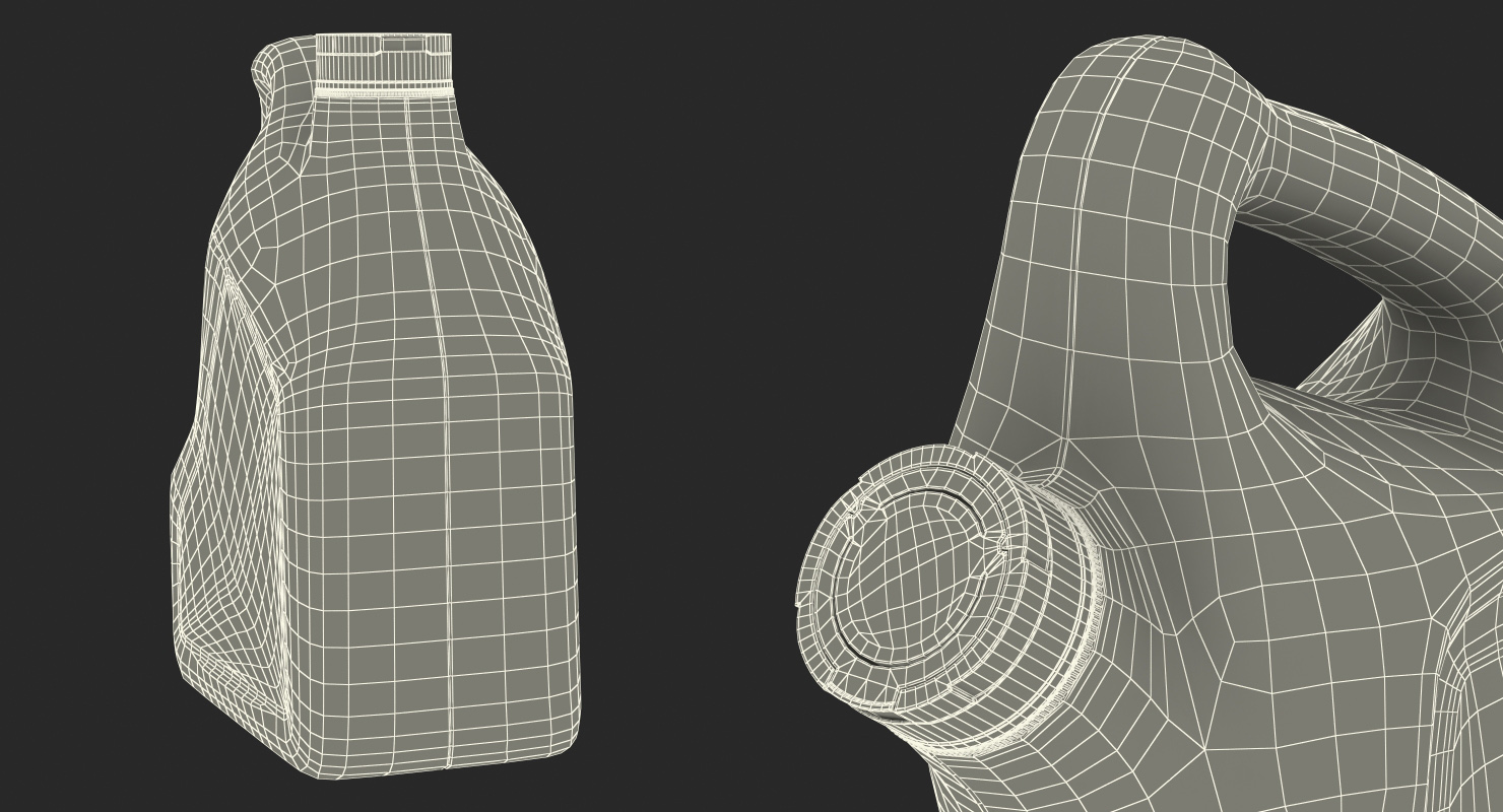Motor Oil Green Bottle 3D