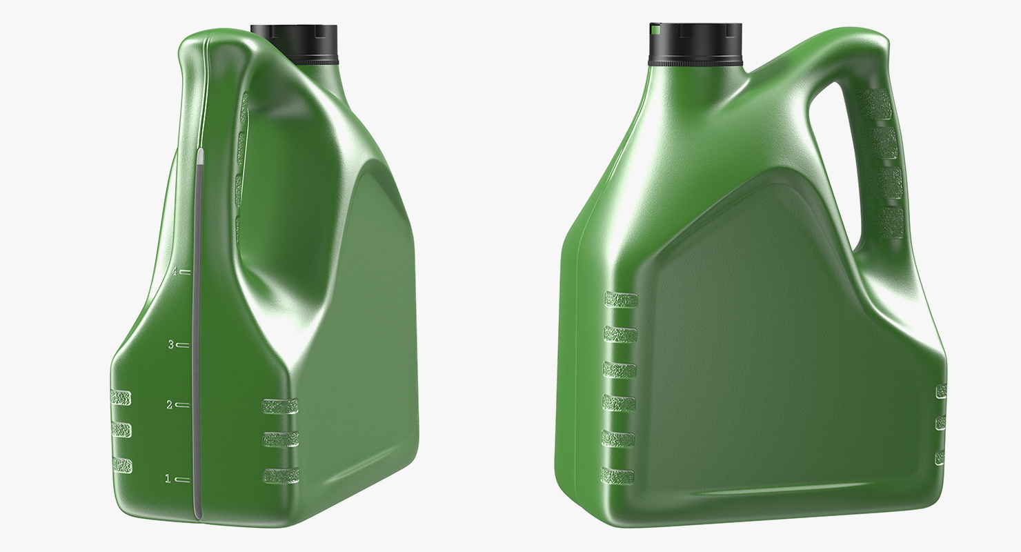 Motor Oil Green Bottle 3D