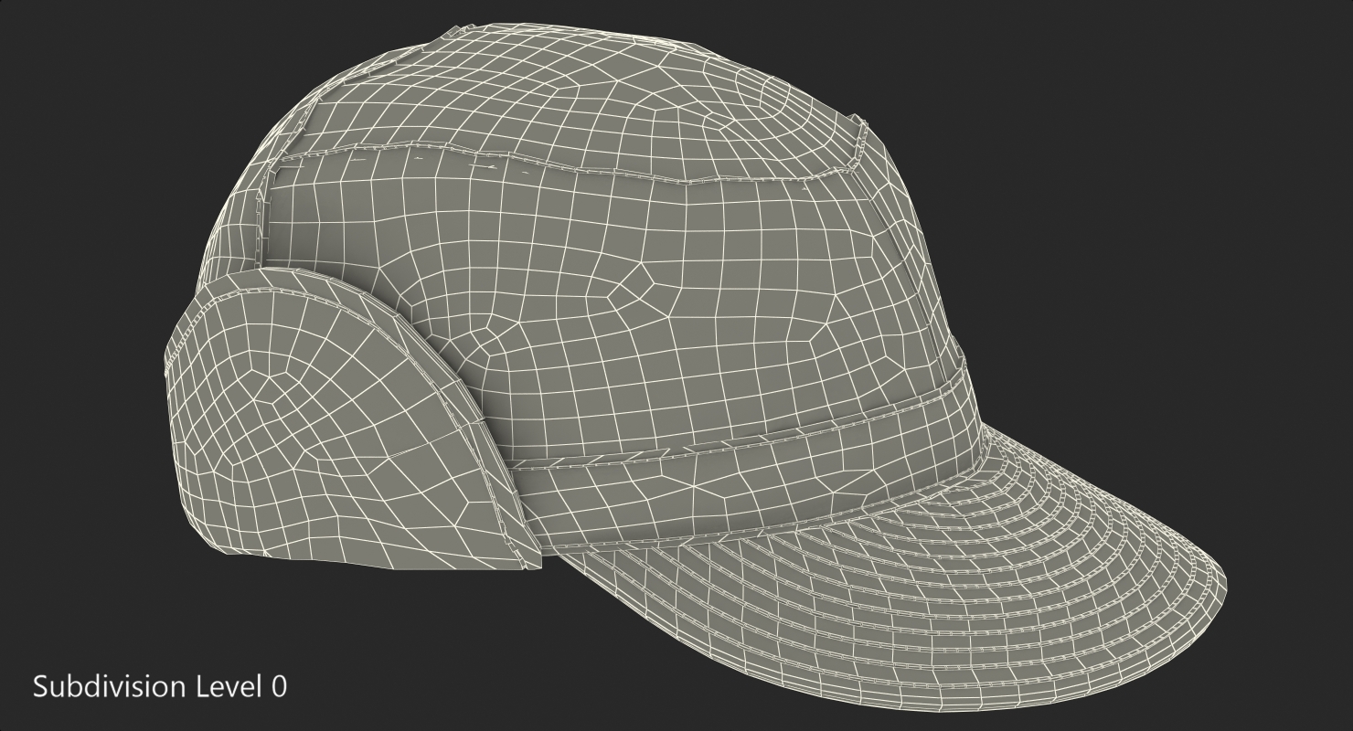 3D model Black Field Hat