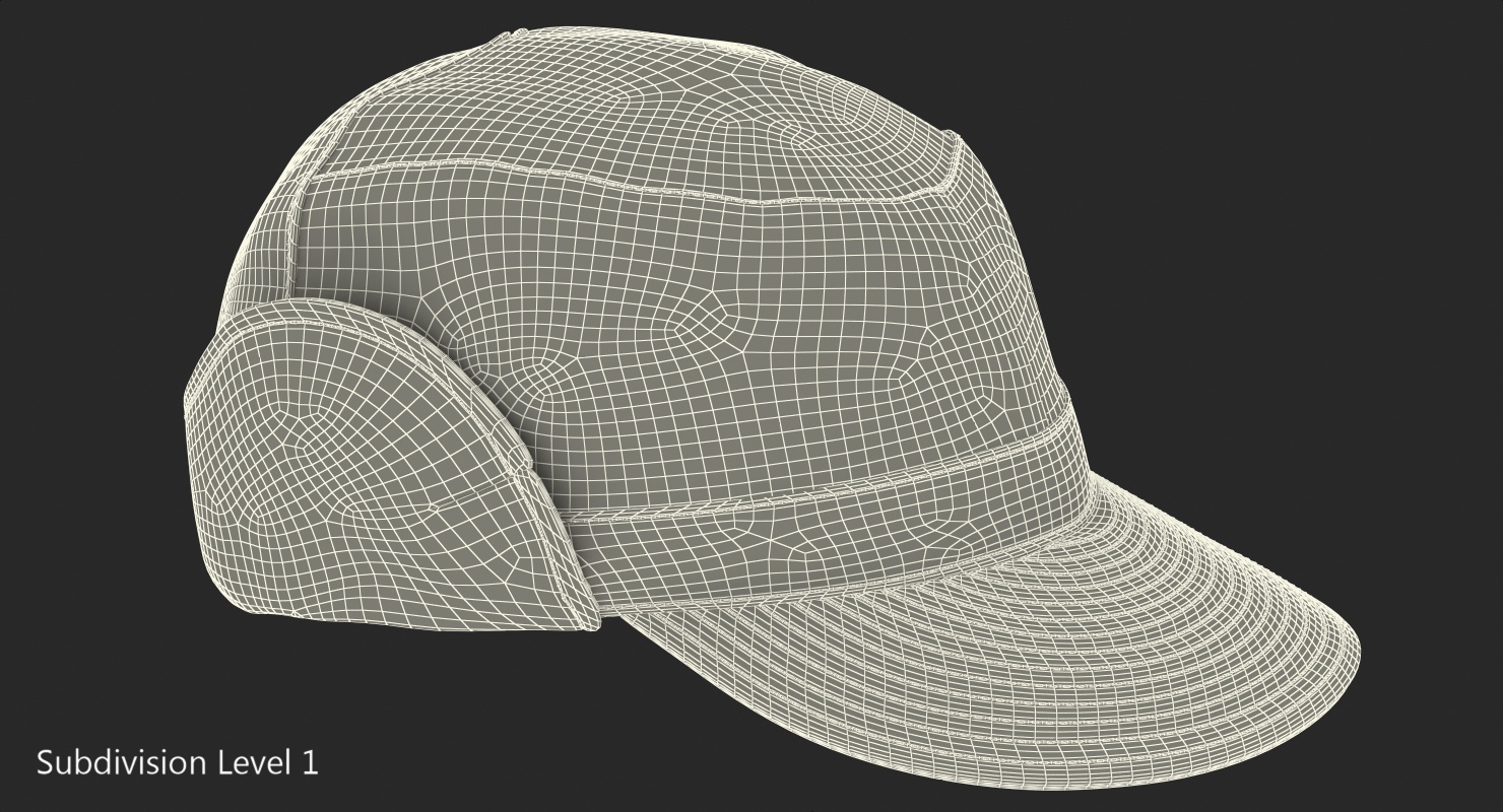 3D model Black Field Hat