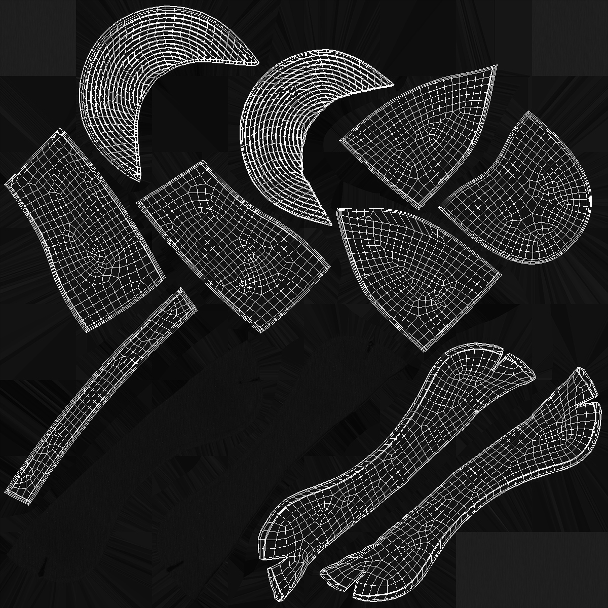 3D model Black Field Hat