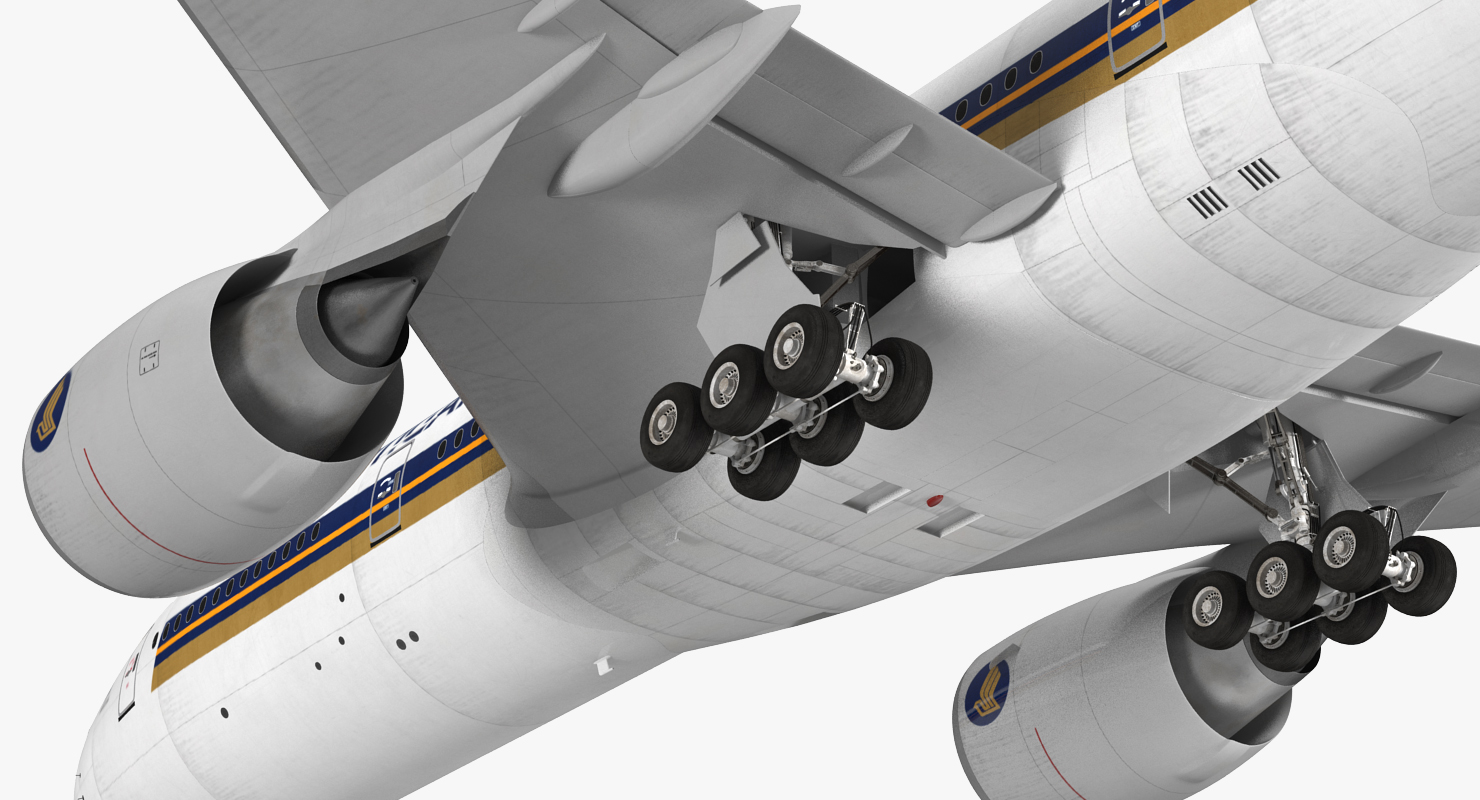 3D Boeing 777 200 Singapore Airlines model