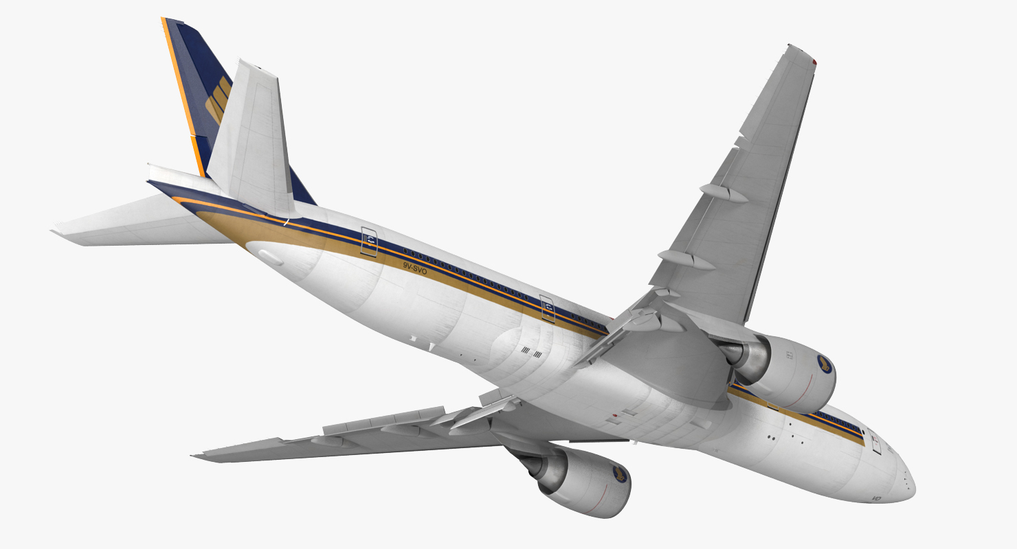 3D Boeing 777 200 Singapore Airlines model