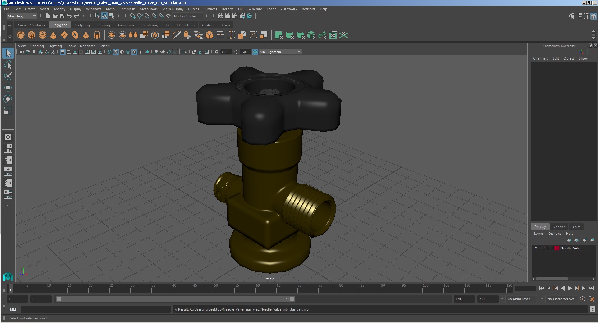 Needle Valve 3D