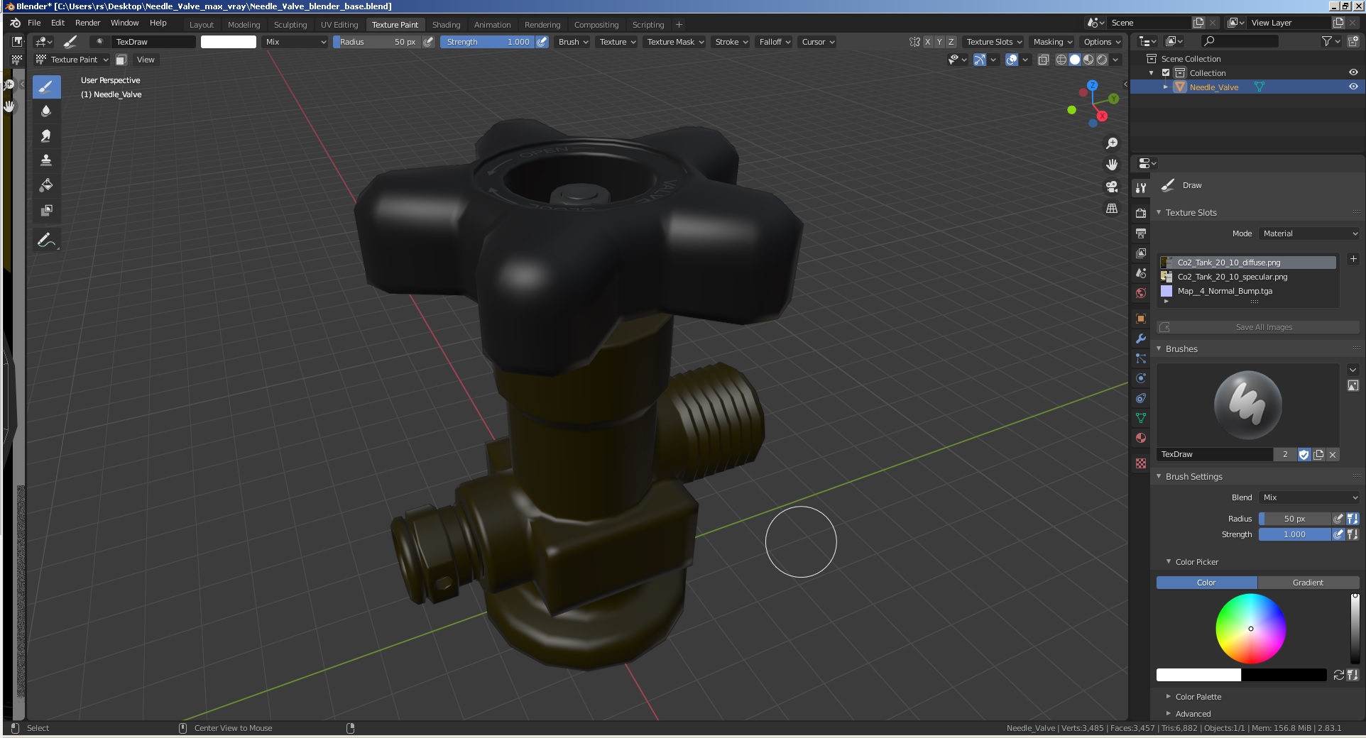 Needle Valve 3D