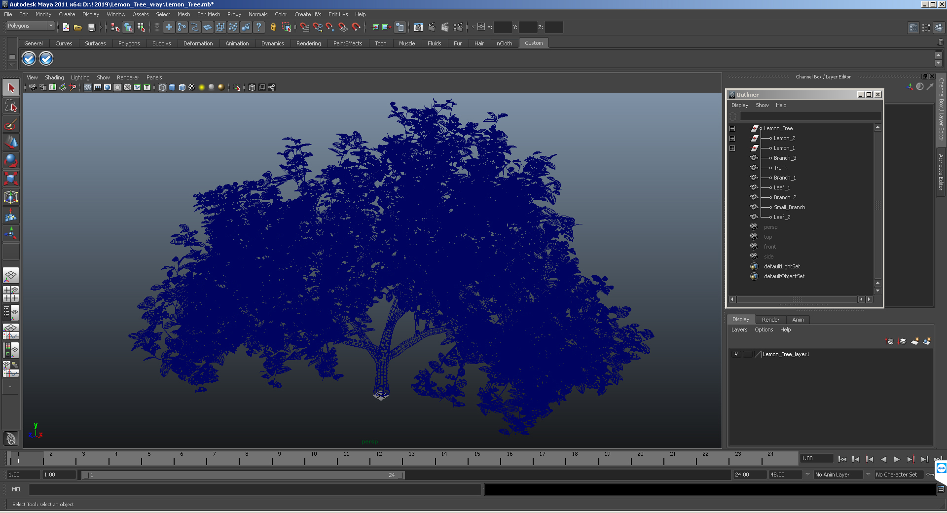 3D model Lemon Tree