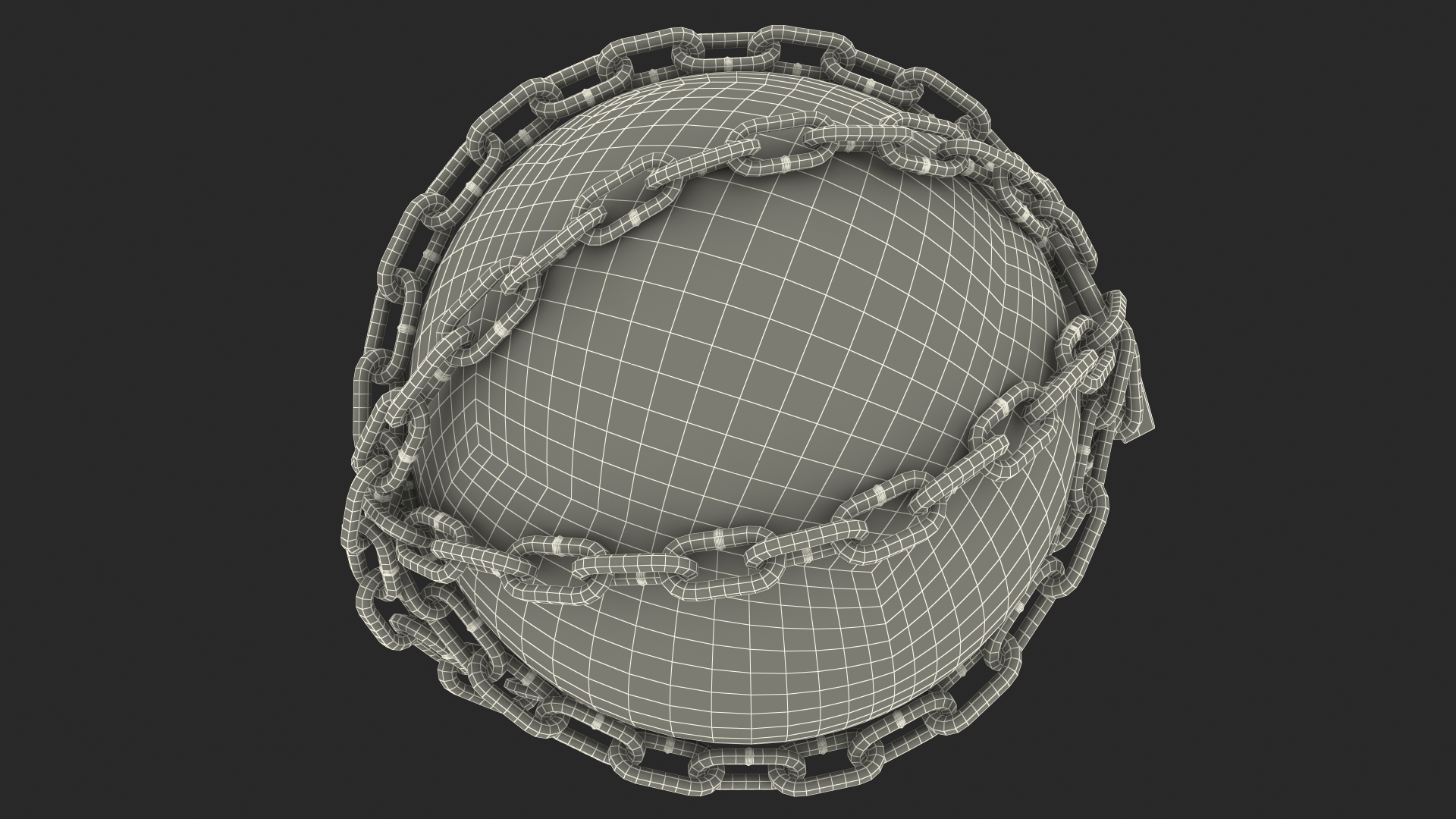3D Earth Stylized with Chains