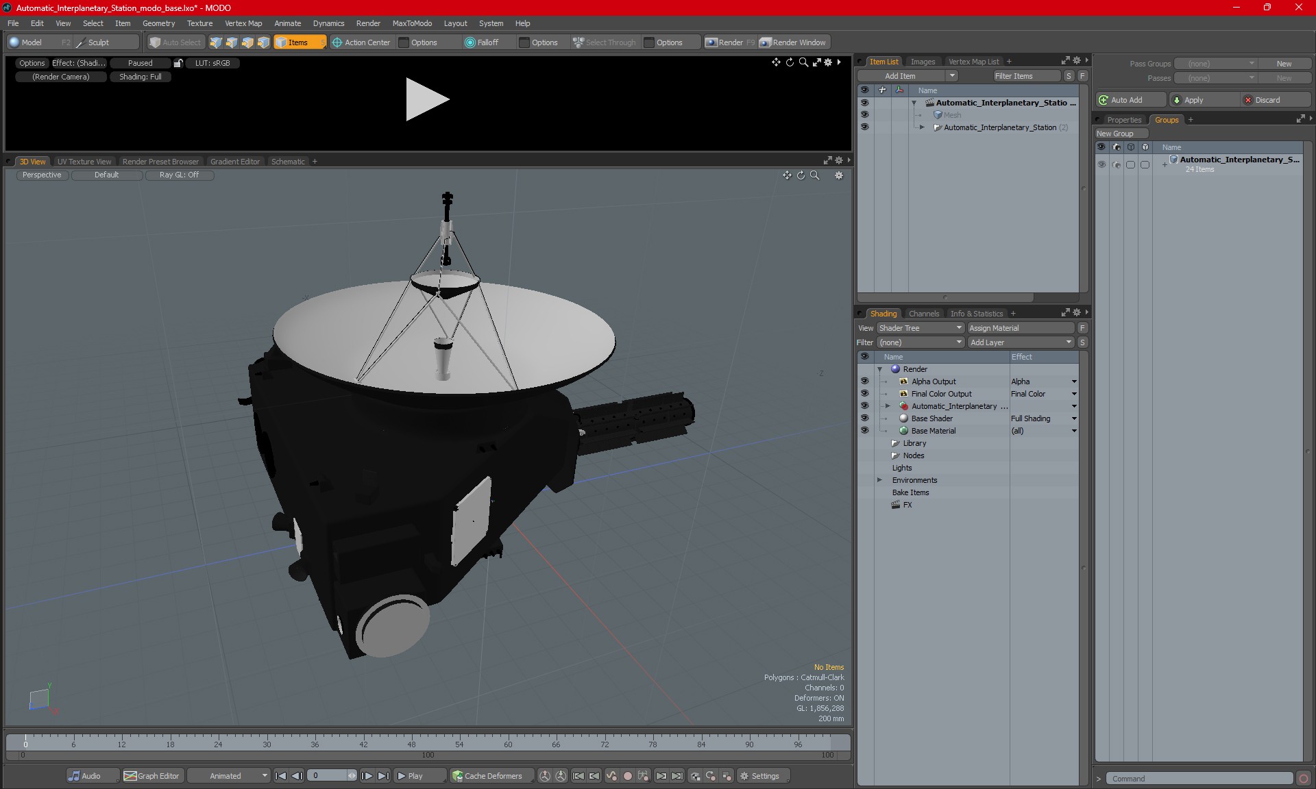 Automatic Interplanetary Station 3D