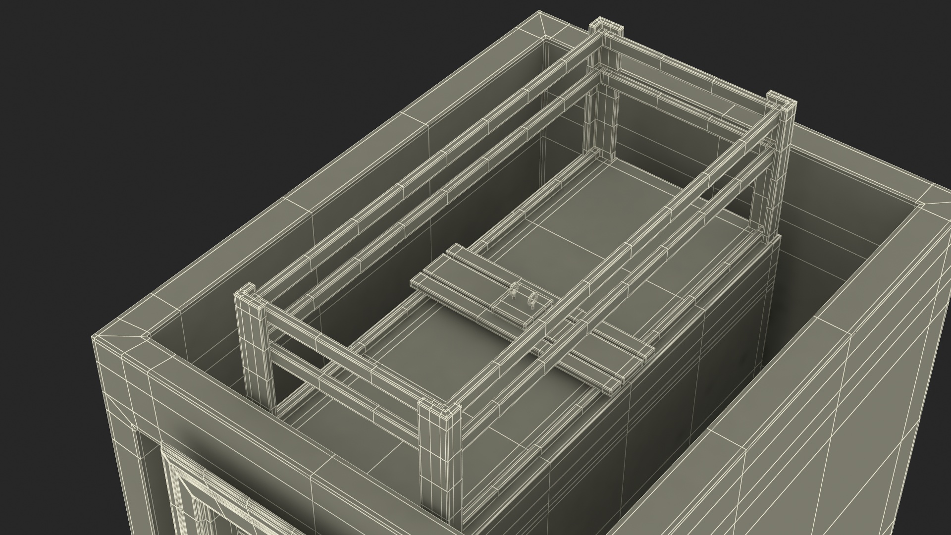 3D model Vintage Elevator Lit