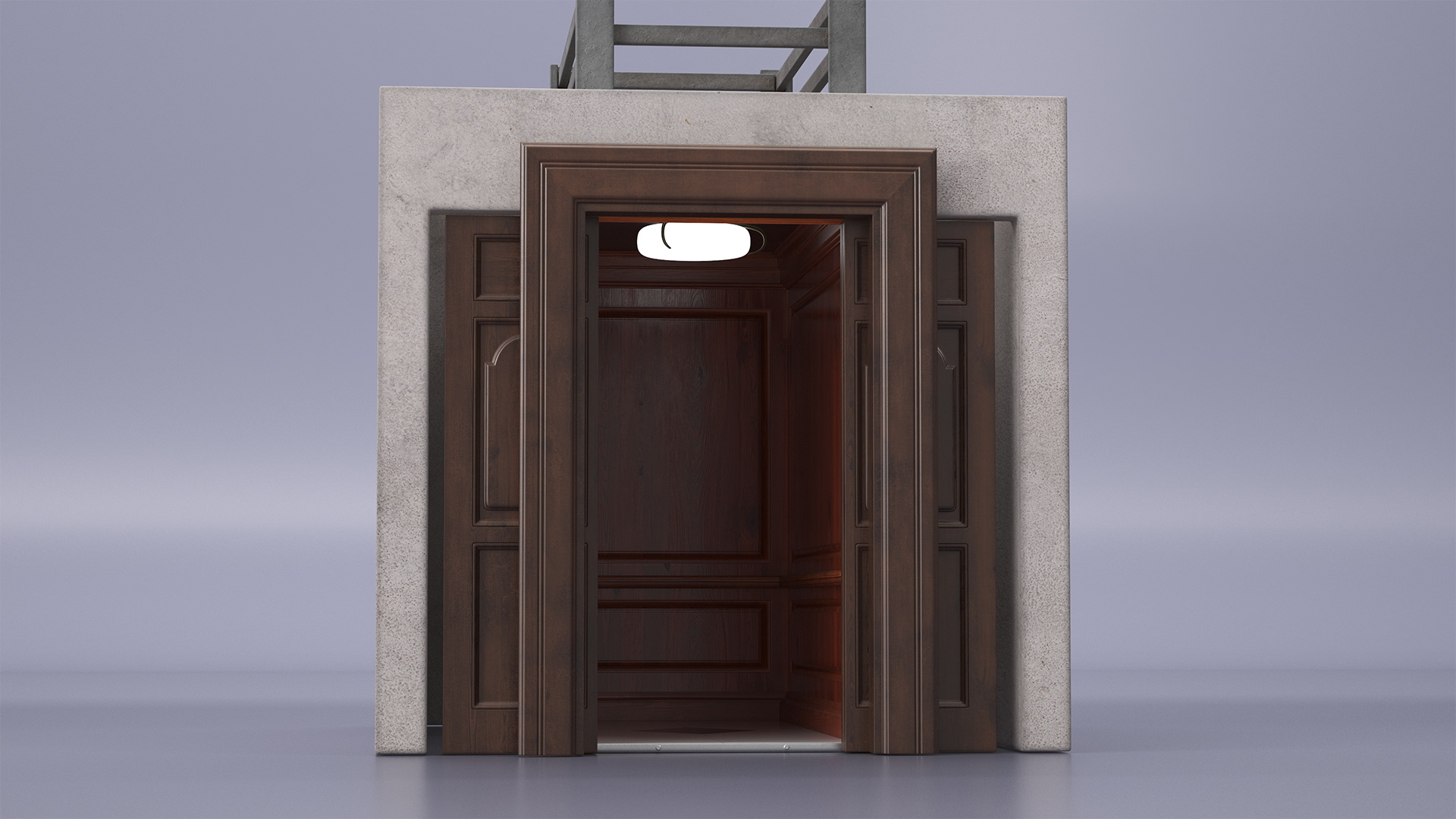 3D model Vintage Elevator Lit